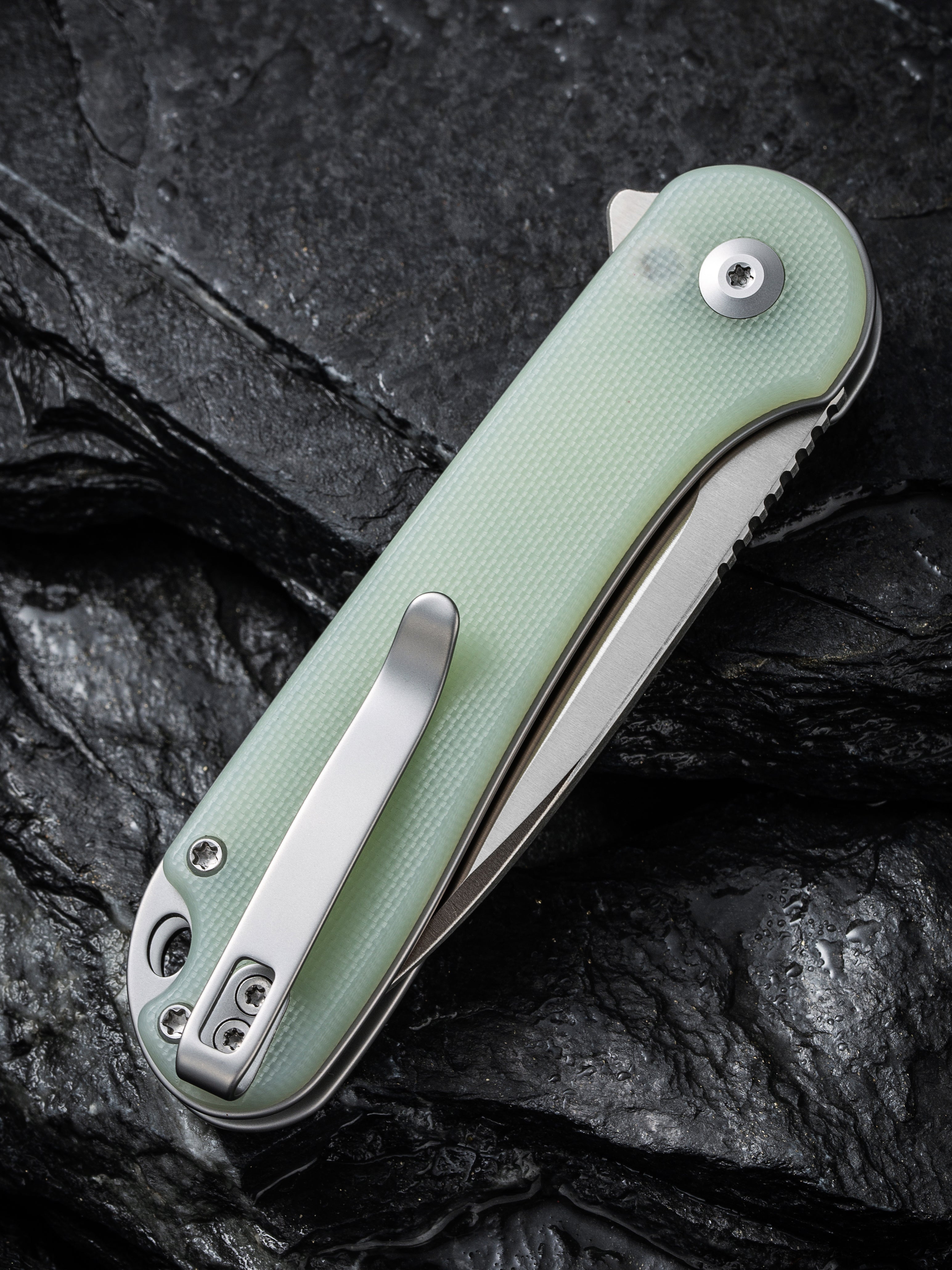 CIVIVI Button Lock Elementum II — Natural G10