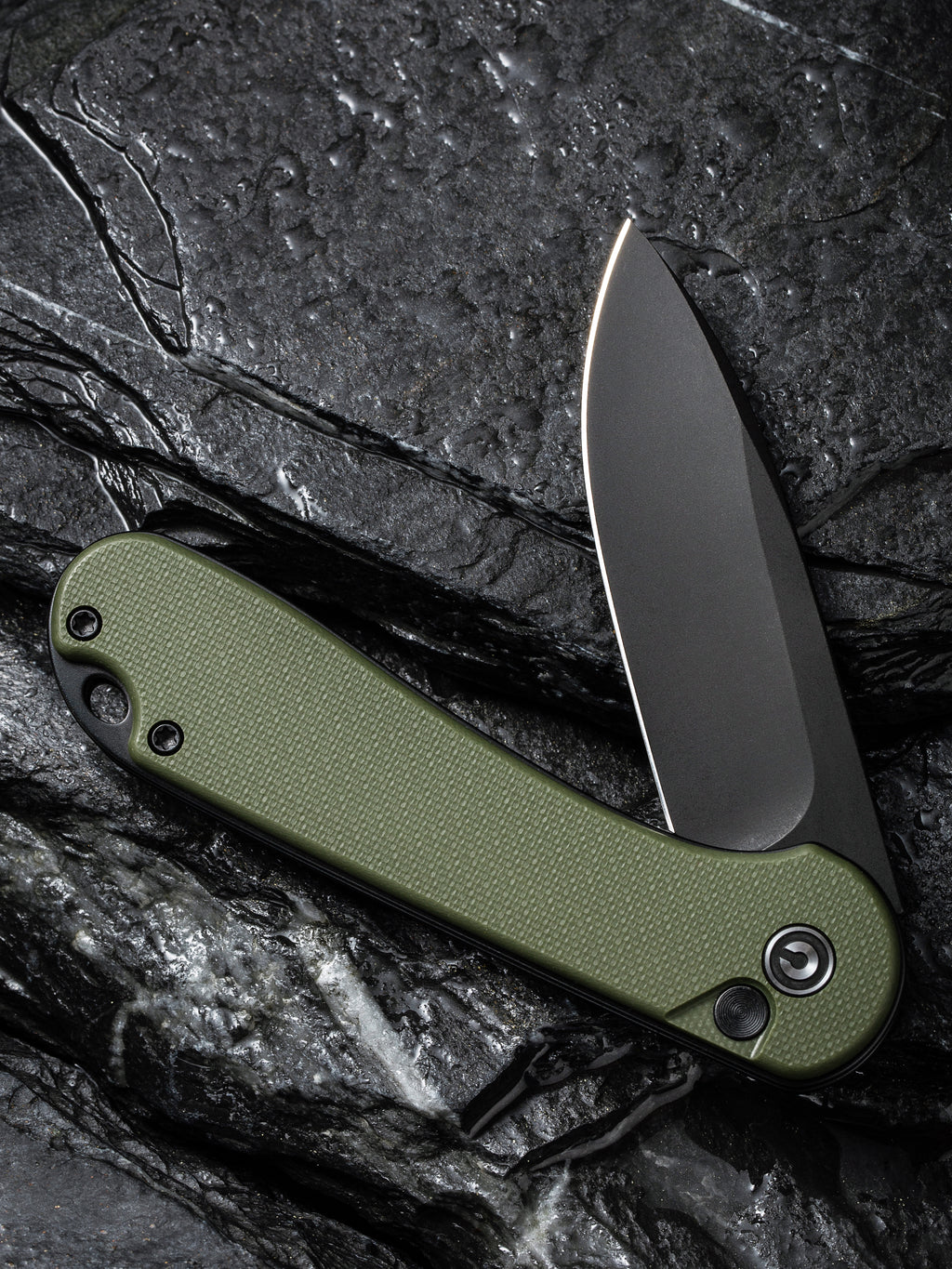 CIVIVI Button Lock Elementum II — OD Green G10