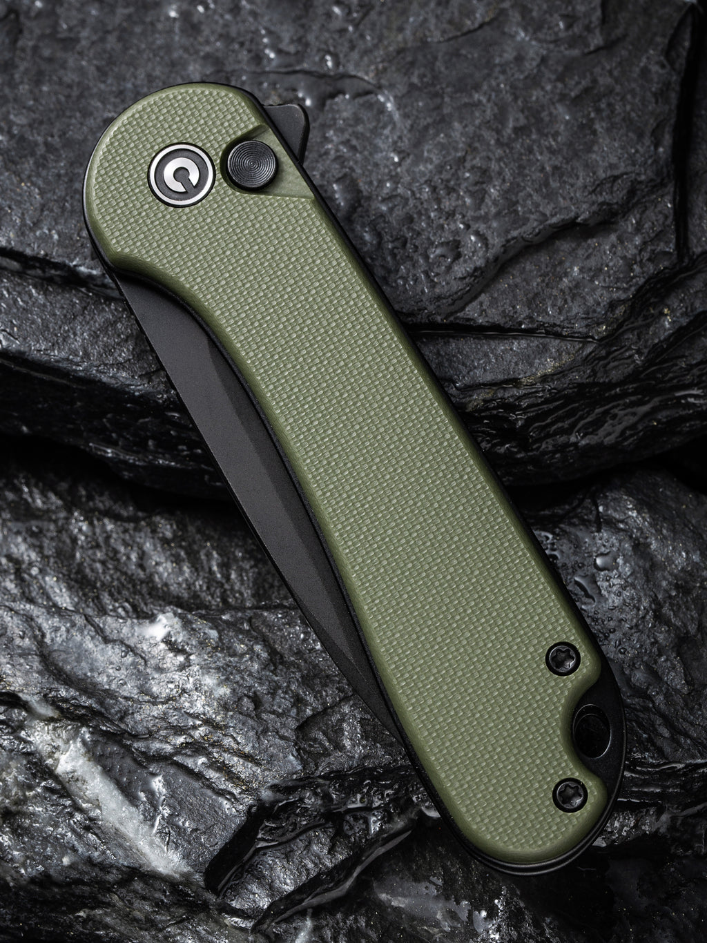 CIVIVI Button Lock Elementum II — OD Green G10