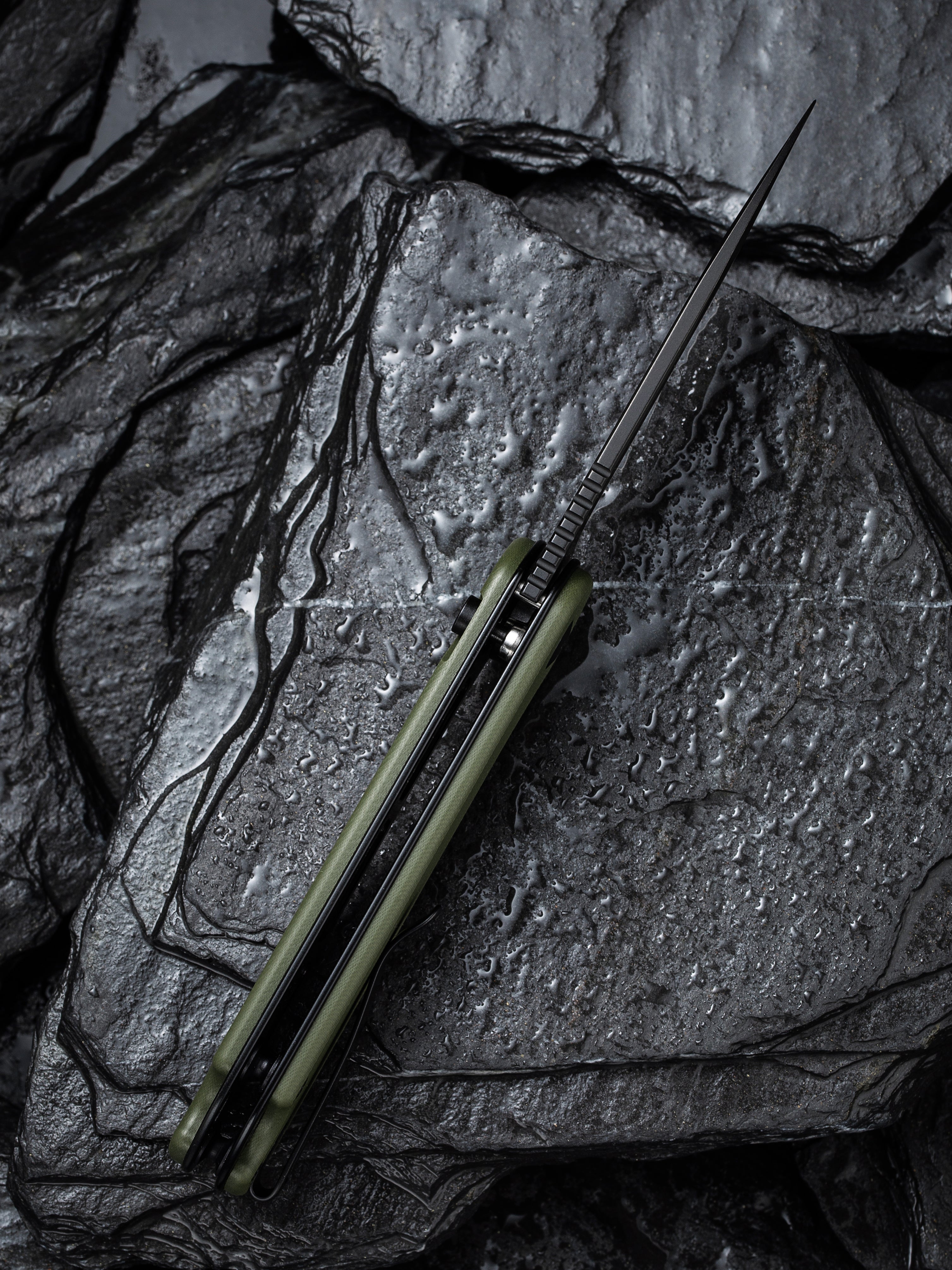 CIVIVI Button Lock Elementum II — OD Green G10