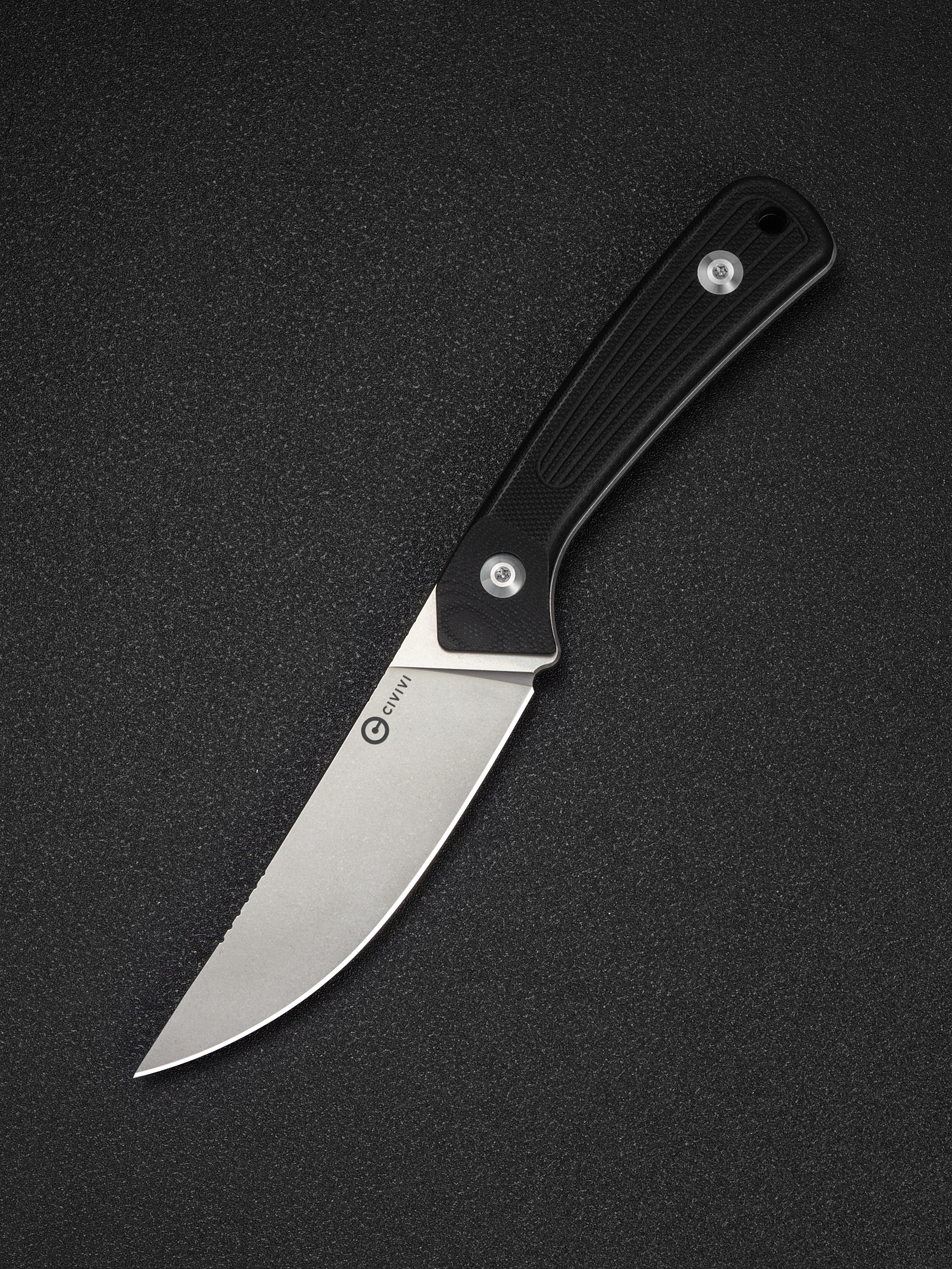 CIVIVI Carveth hunting fixed blade knife with black G10 handle