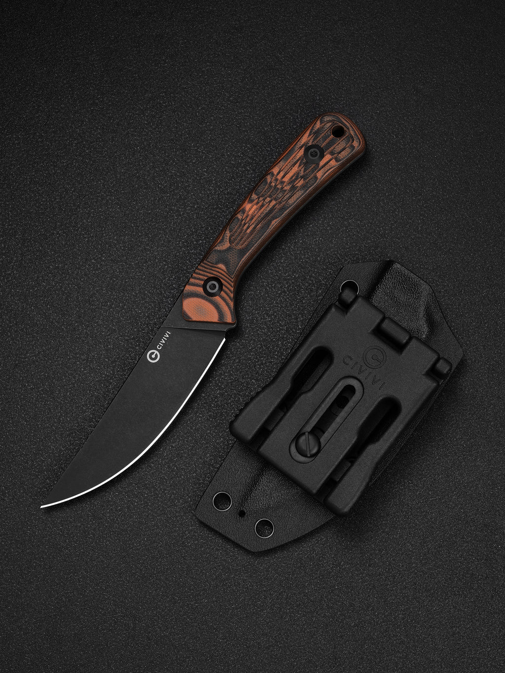 CIVIVI Carveth — Orange & Black G10