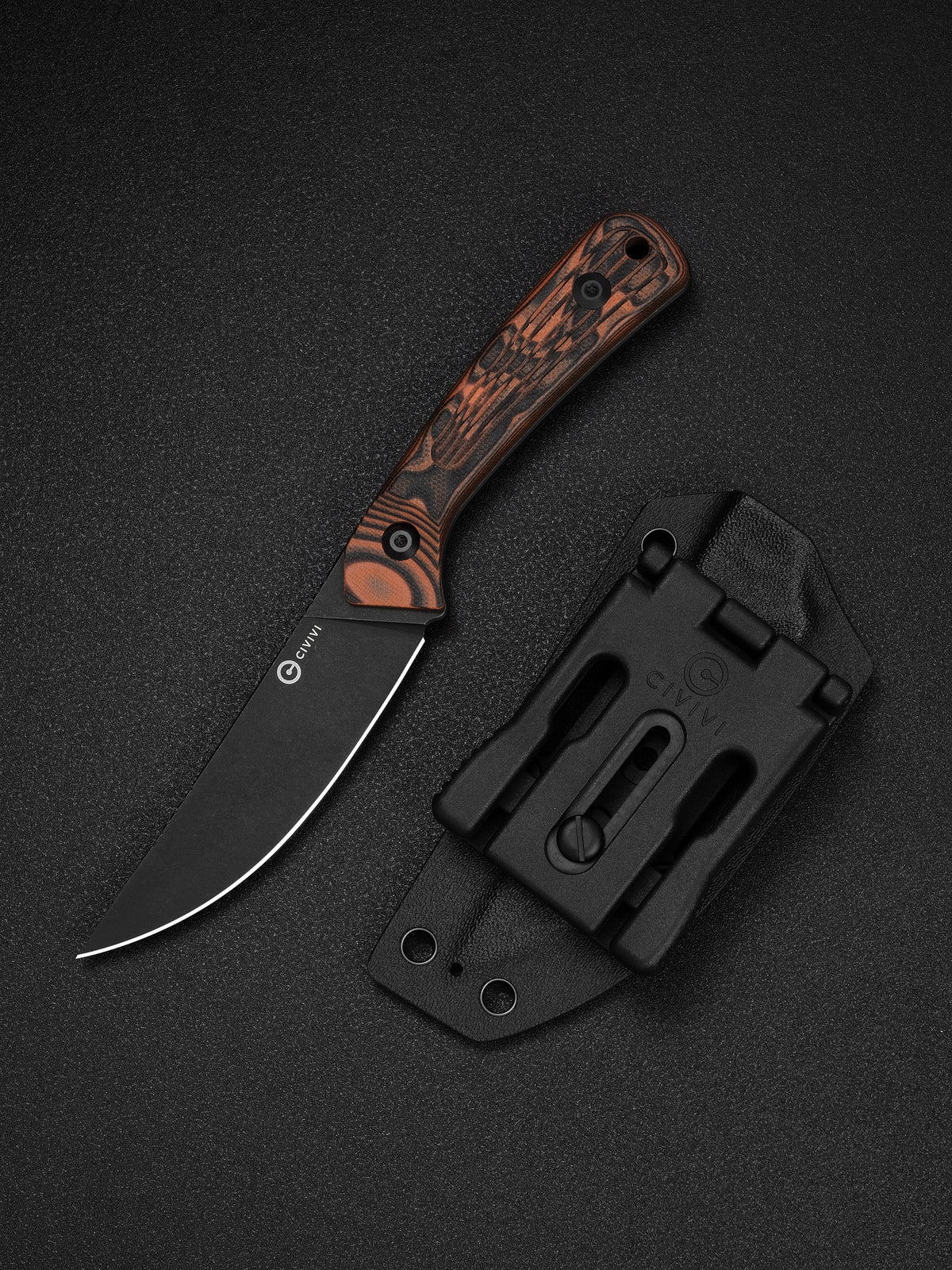 CIVIVI Carveth — Orange & Black G10