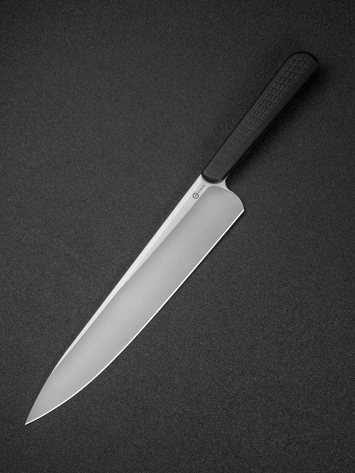 CIVIVI Cibus chef knife with milled black G10 handle