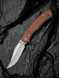 CIVIVI Clingman — Brown Canvas Micarta