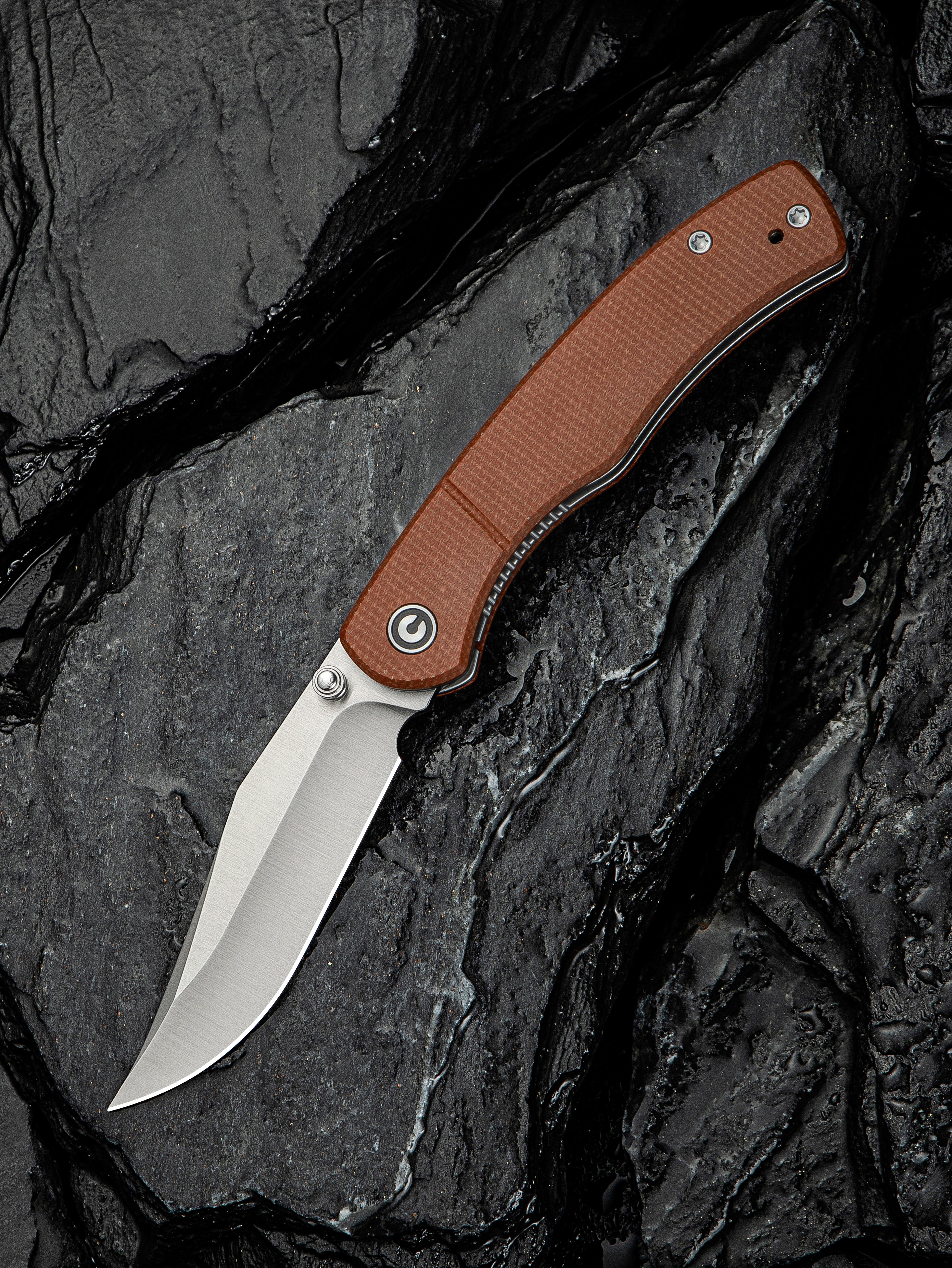 CIVIVI Clingman — Brown Canvas Micarta
