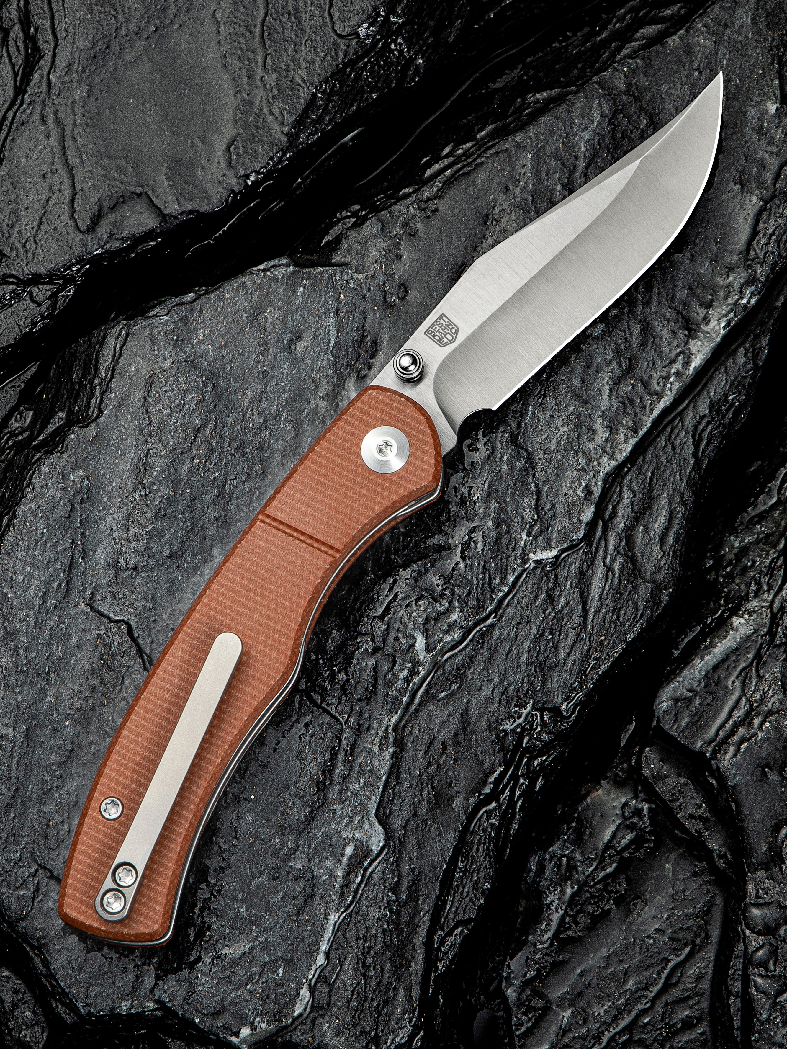 CIVIVI Clingman — Brown Canvas Micarta
