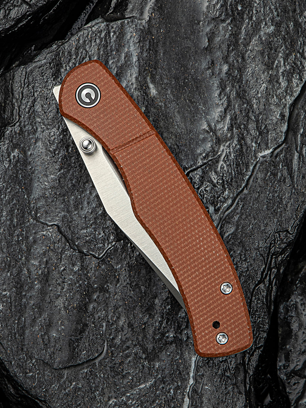 CIVIVI Clingman — Brown Canvas Micarta