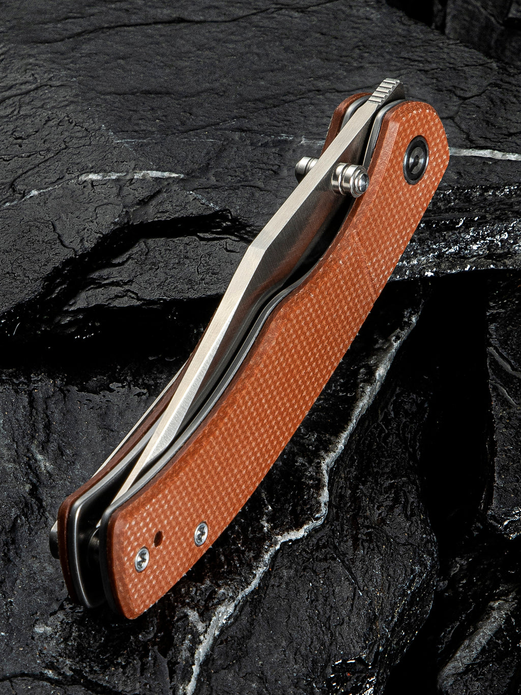 CIVIVI Clingman — Brown Canvas Micarta