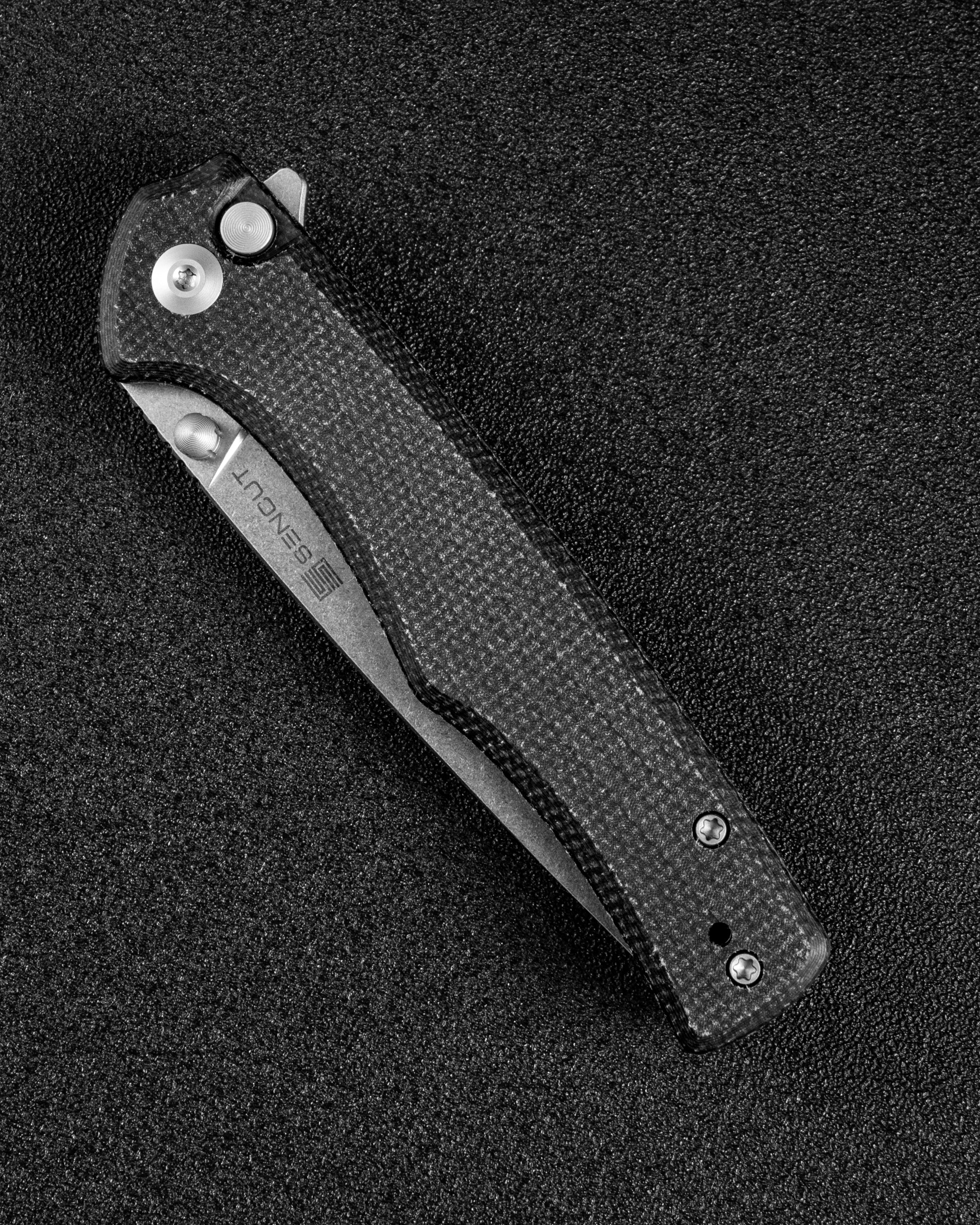 SENCUT Crowley — Black Micarta