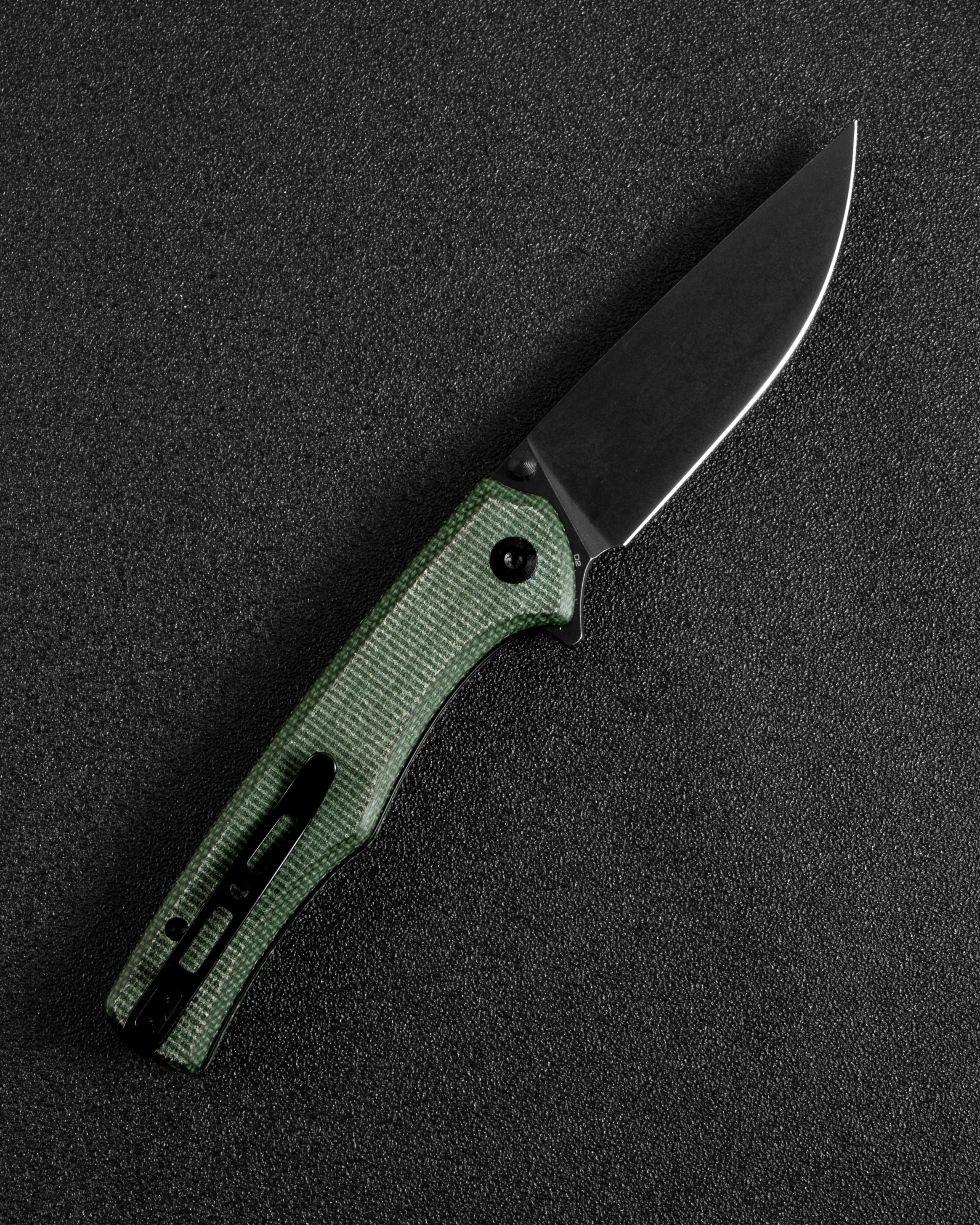 SENCUT Crowley — Green Micarta