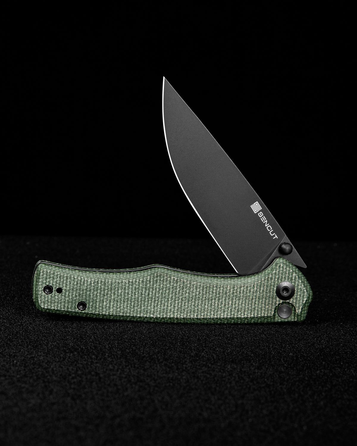 SENCUT Crowley — Green Micarta