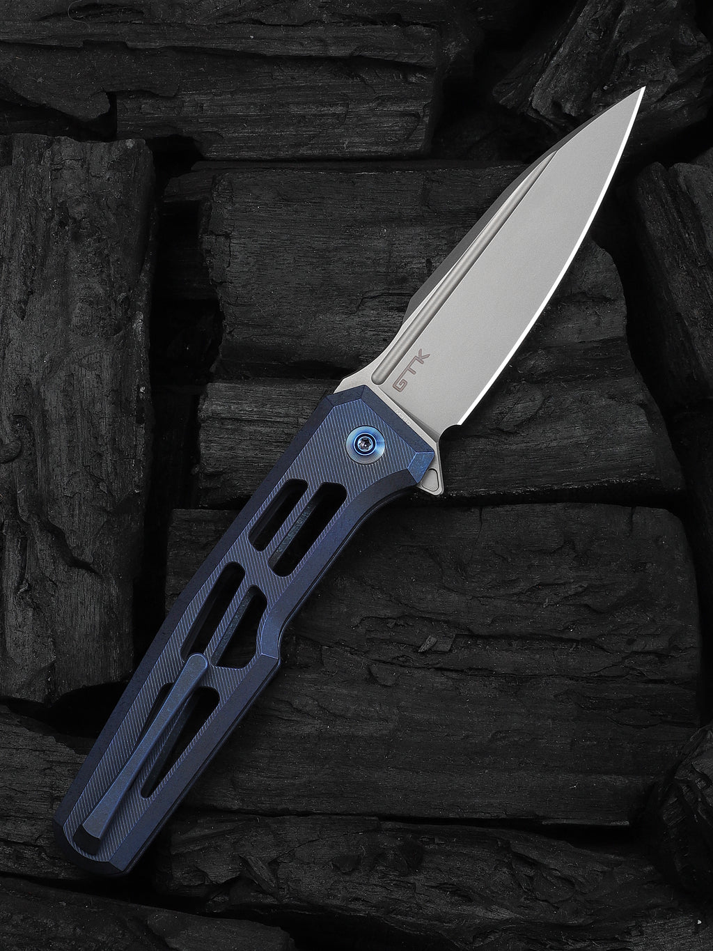 WE Dressytak — Skeletonized Blue Titanium