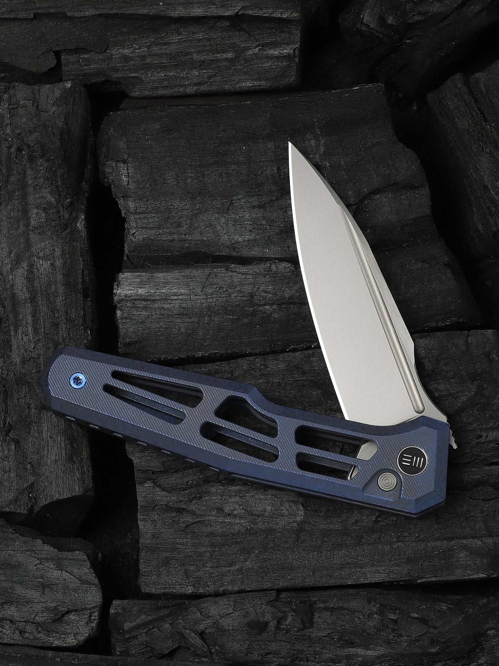 WE Dressytak — Skeletonized Blue Titanium