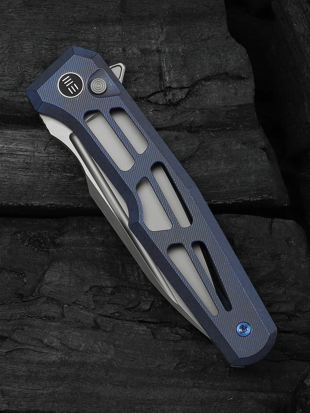 WE Dressytak — Skeletonized Blue Titanium