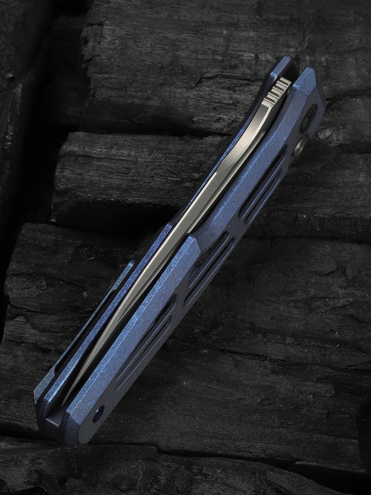 WE Dressytak — Skeletonized Blue Titanium