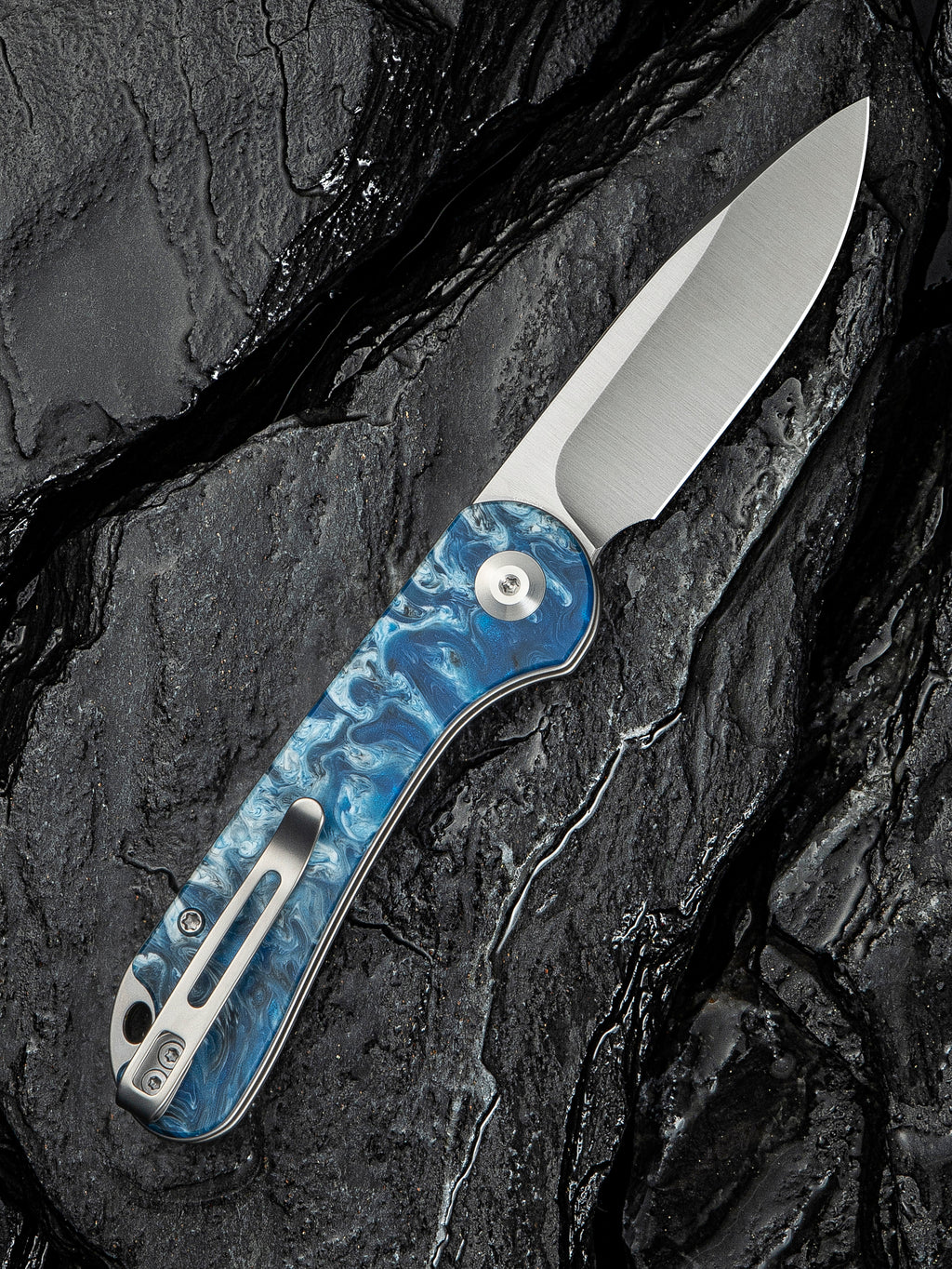 CIVIVI Elementum Slip Joint — Blue Ocean Resin