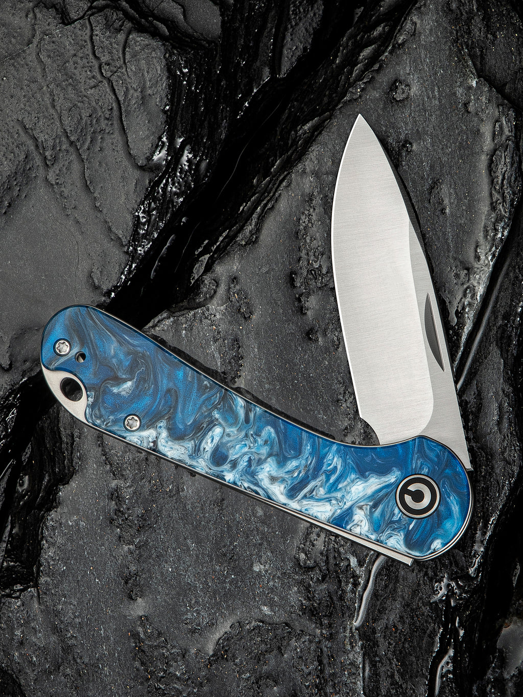 CIVIVI Elementum Slip Joint — Blue Ocean Resin