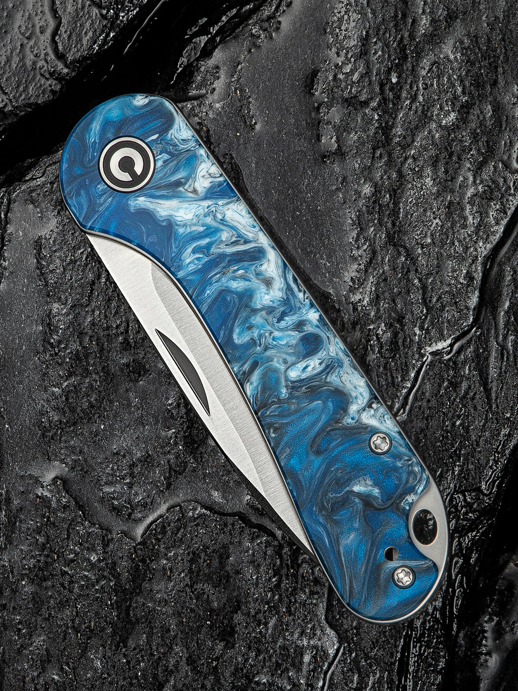 CIVIVI Elementum Slip Joint — Blue Ocean Resin