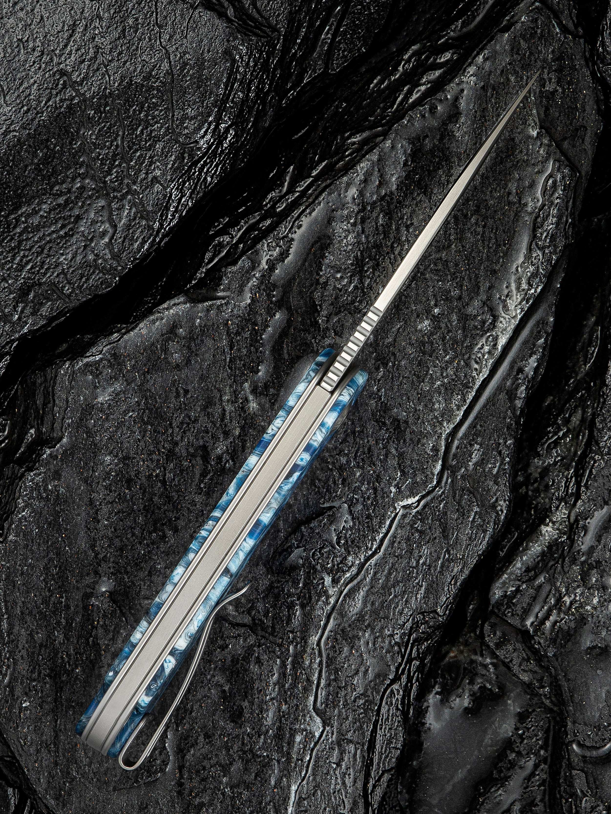 CIVIVI Elementum Slip Joint — Blue Ocean Resin
