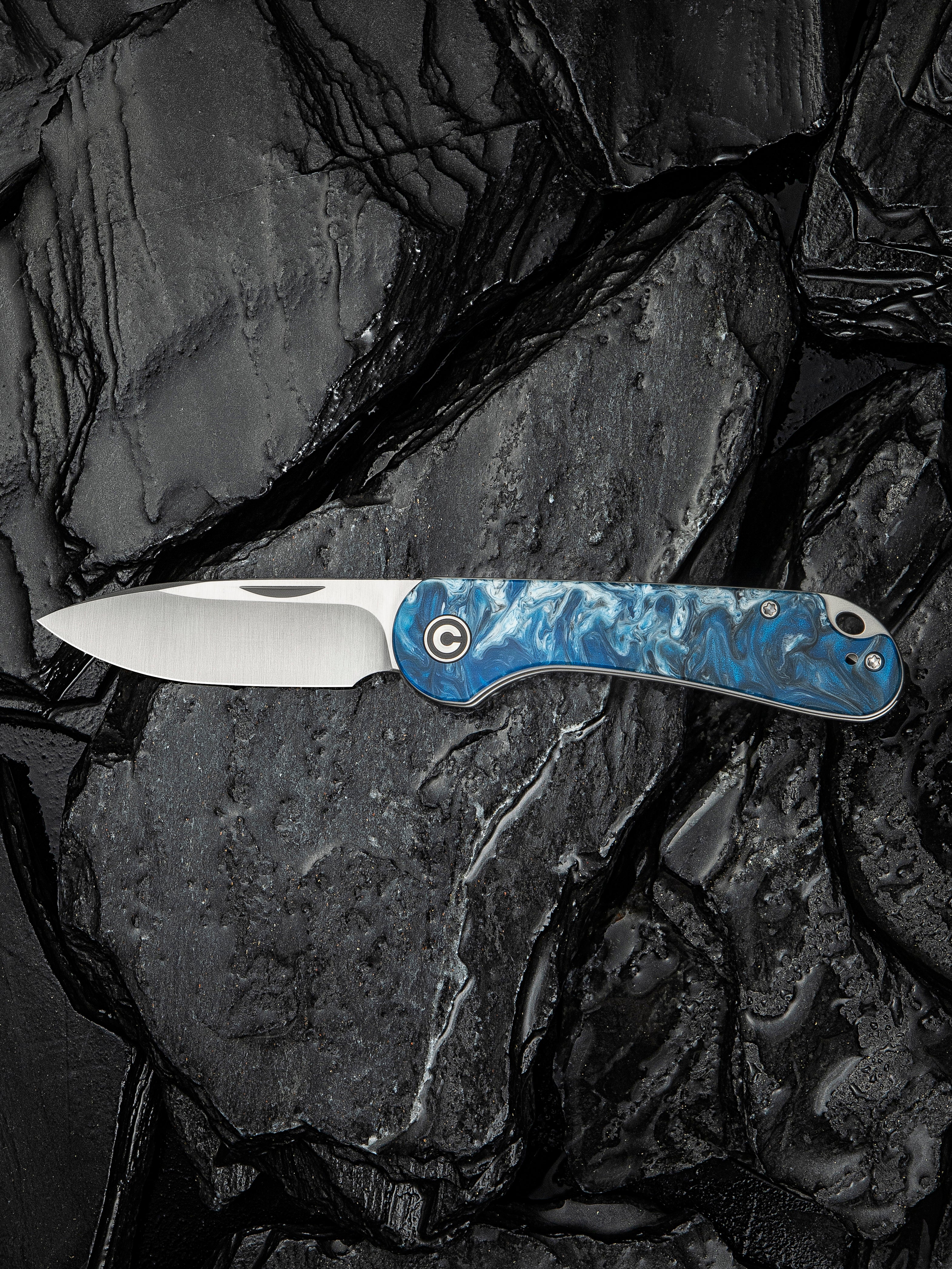 CIVIVI Elementum Slip Joint — Blue Ocean Resin