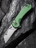 CIVIVI Elementum Utility knife with green aluminum handle for replaceable blades