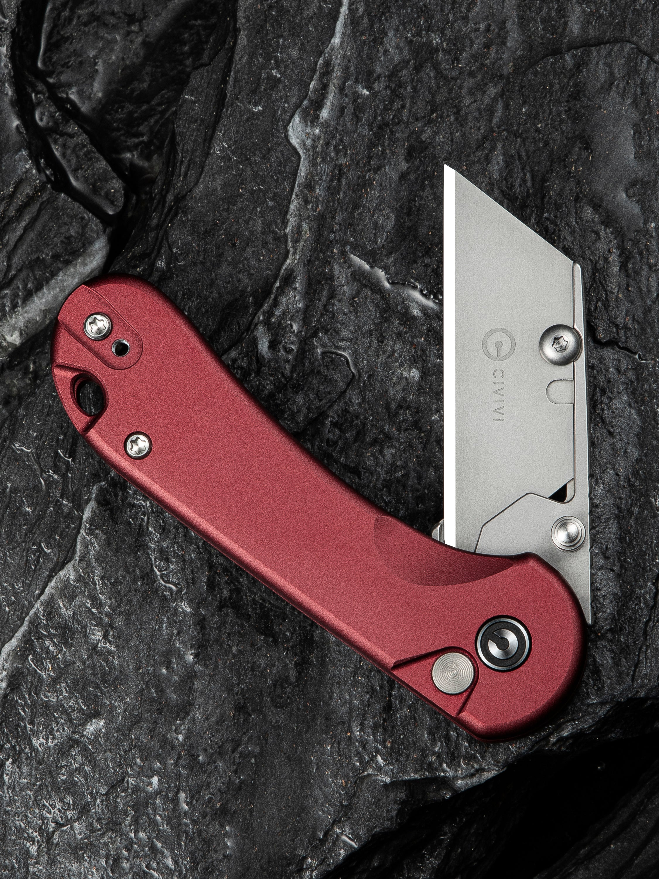 CIVIVI Elementum Utility — Burgundy Aluminum