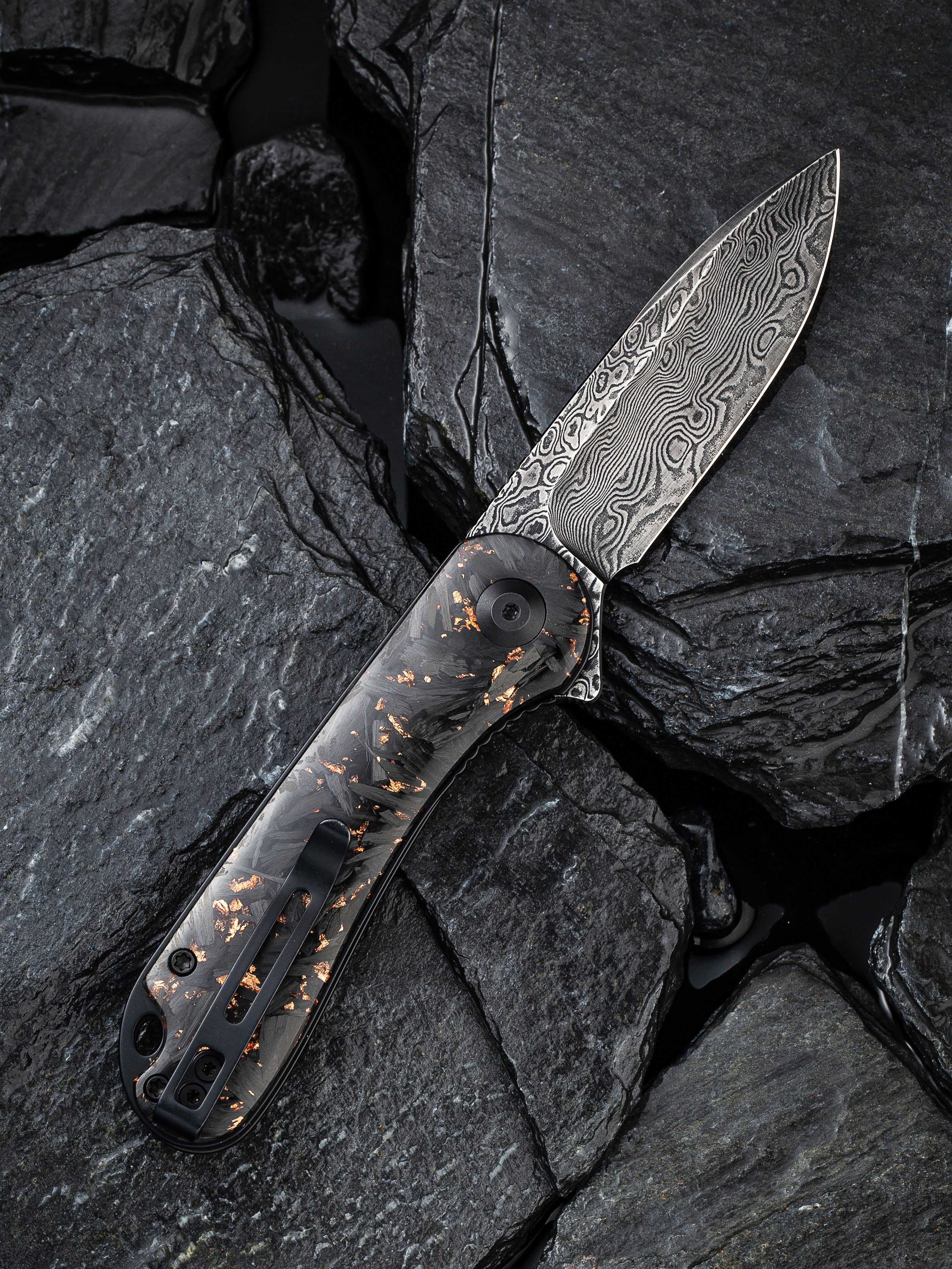 CIVIVI Elementum — Shredded Carbon Fiber & Copper Shred