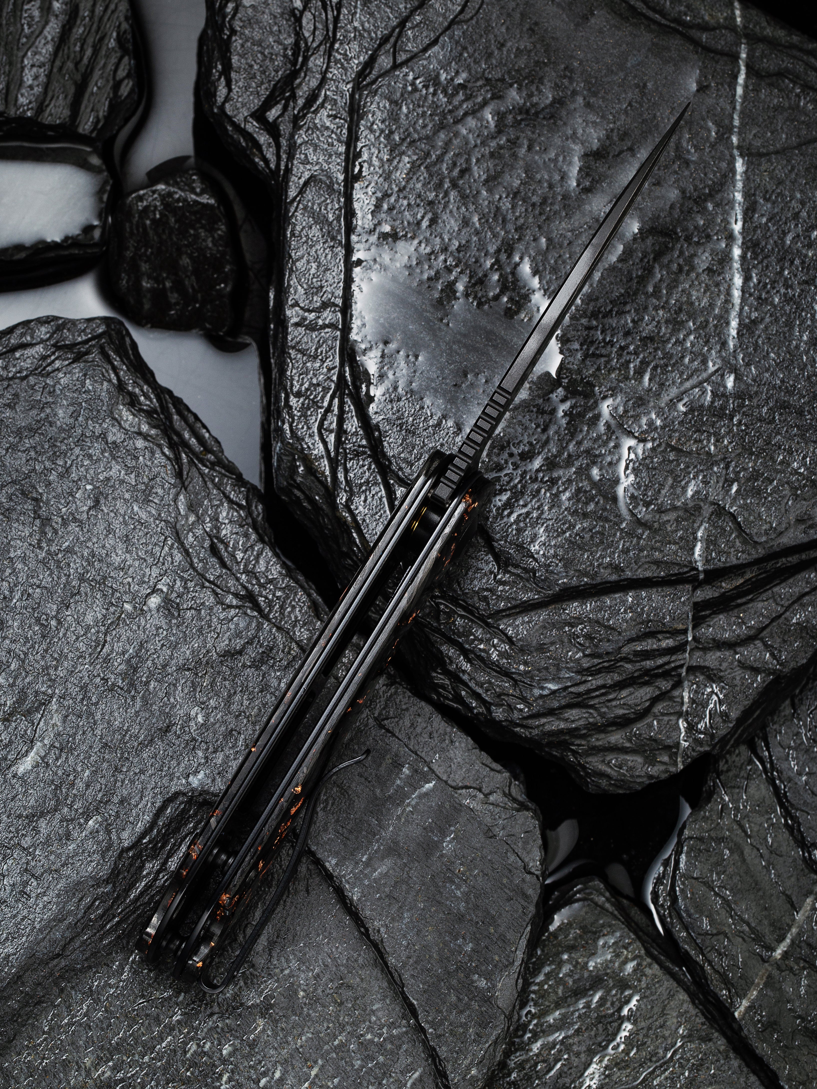 CIVIVI Elementum — Shredded Carbon Fiber & Copper Shred