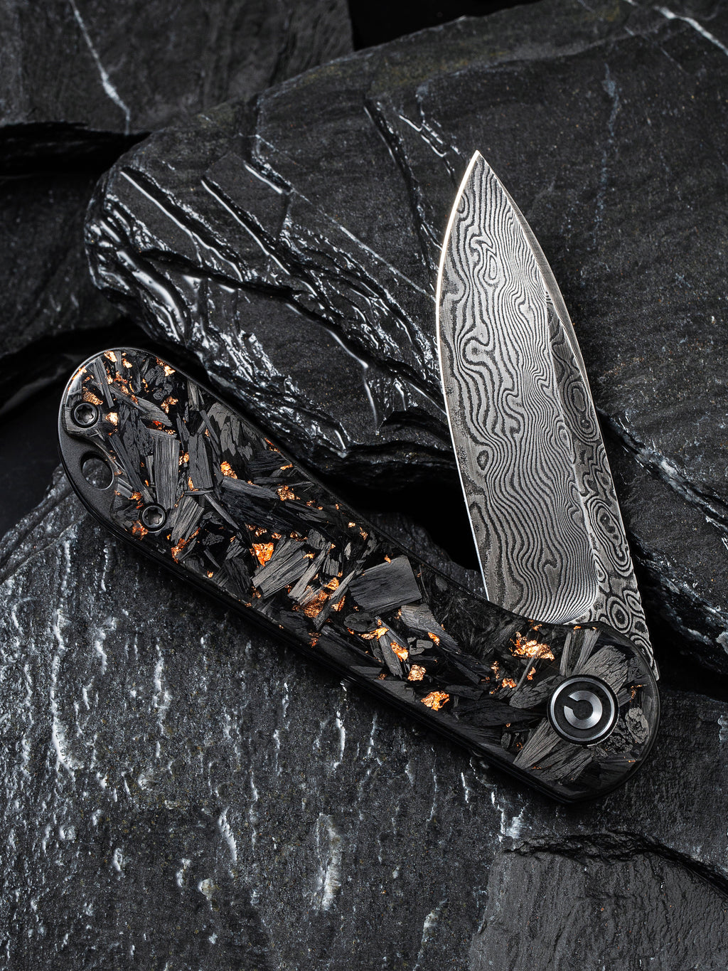 CIVIVI Elementum — Shredded Carbon Fiber & Copper Shred