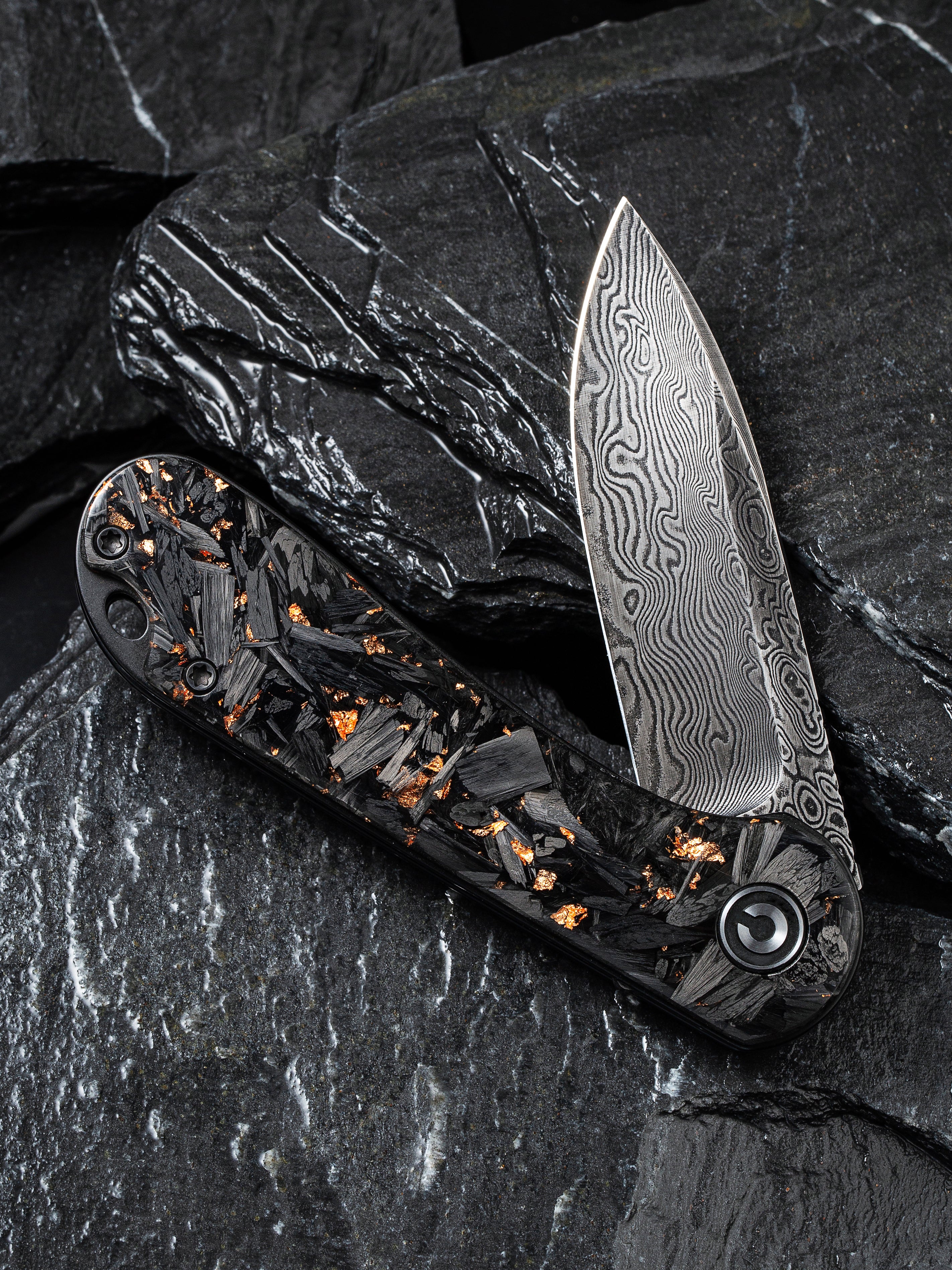 CIVIVI Elementum — Shredded Carbon Fiber & Copper Shred