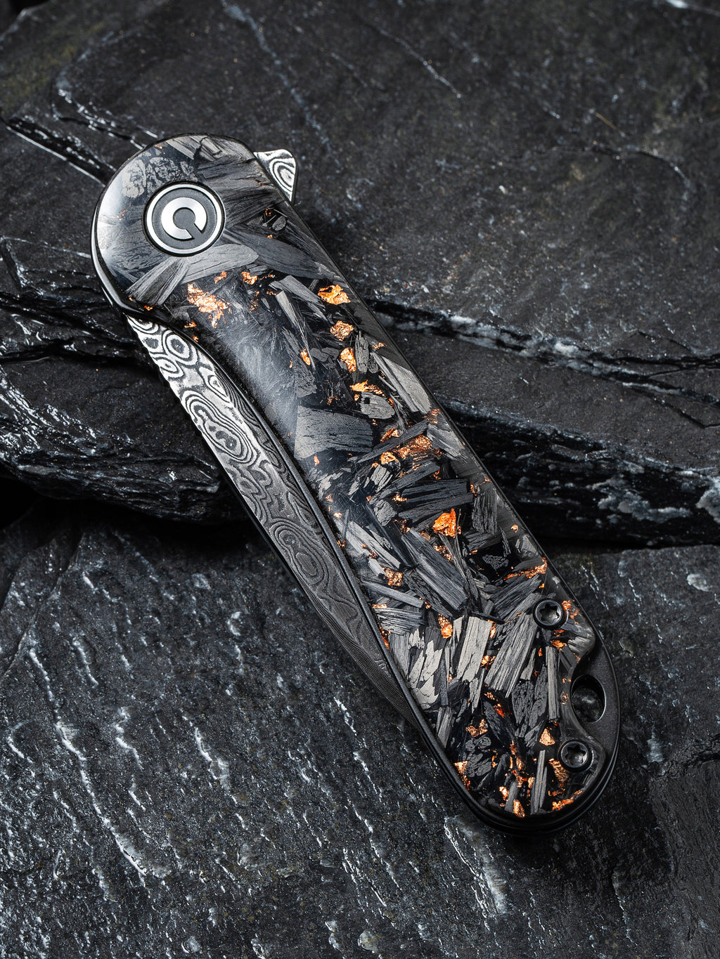 CIVIVI Elementum — Shredded Carbon Fiber & Copper Shred