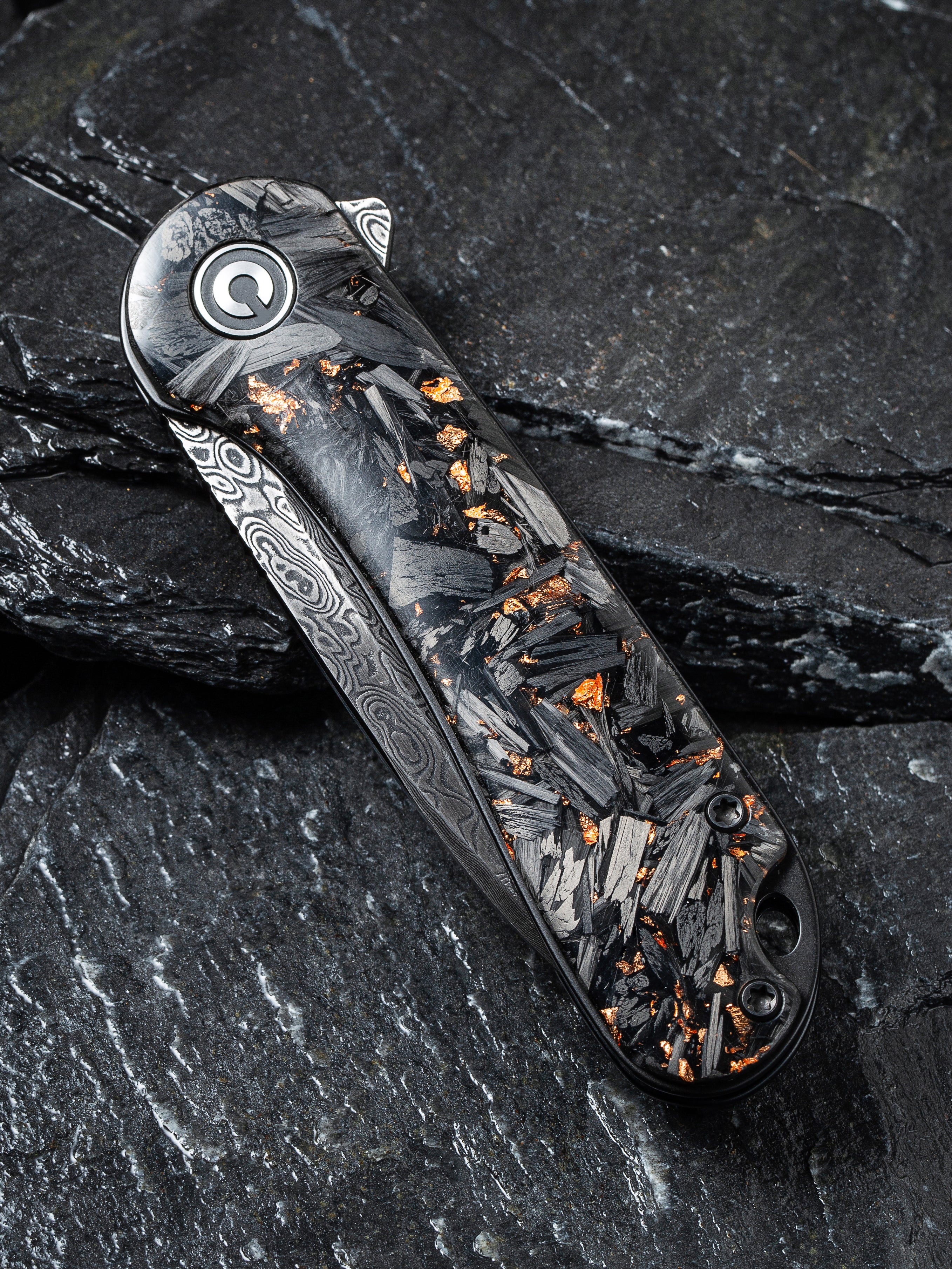 CIVIVI Elementum — Shredded Carbon Fiber & Copper Shred
