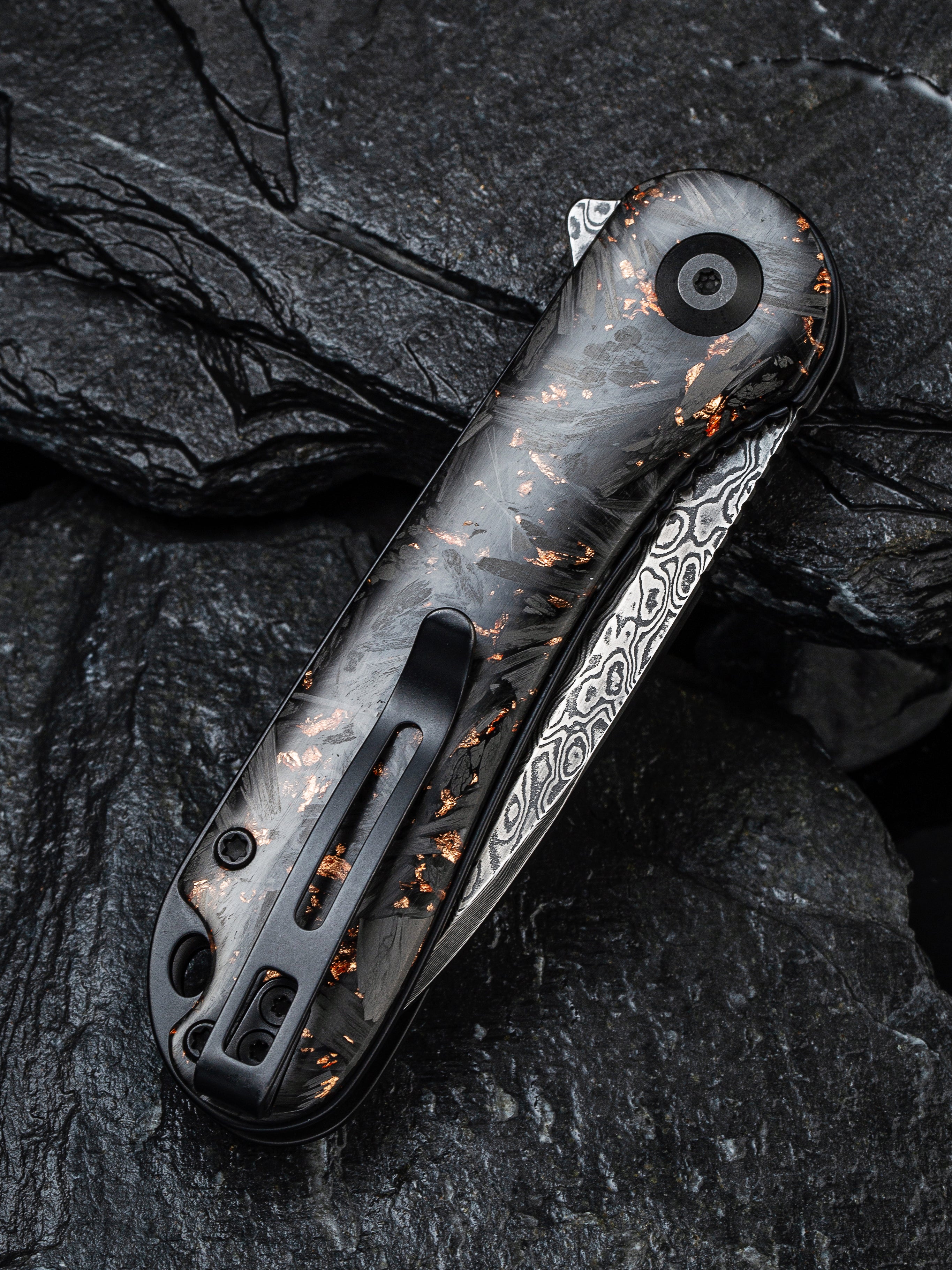 CIVIVI Elementum — Shredded Carbon Fiber & Copper Shred