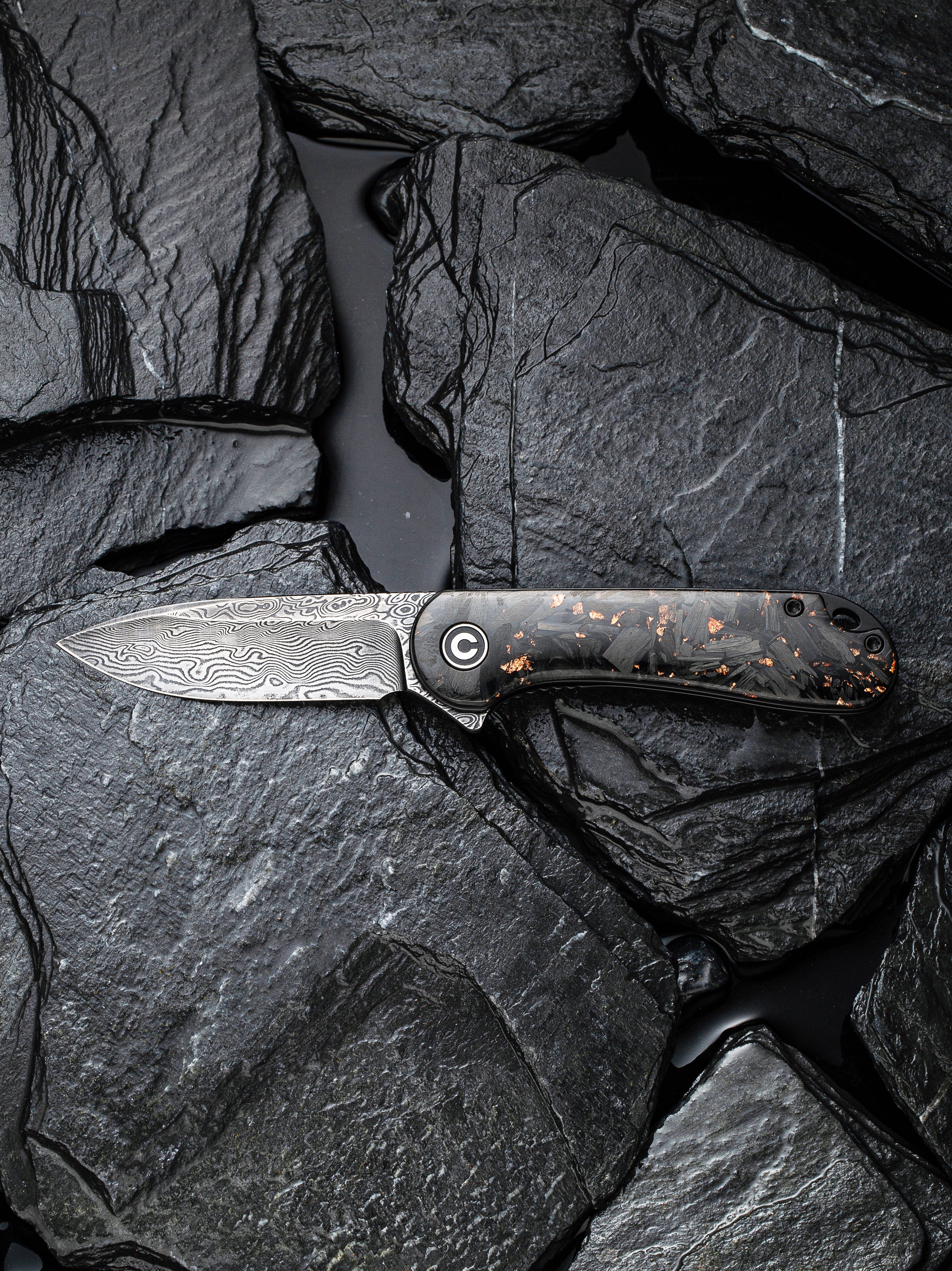 CIVIVI Elementum — Shredded Carbon Fiber & Copper Shred