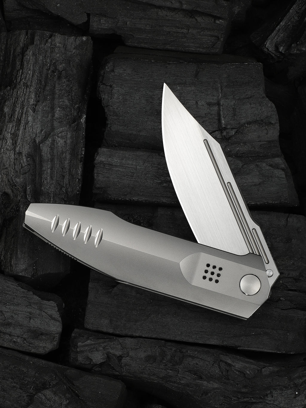 WE Flight Line — Polished Bead Blasted Titanium