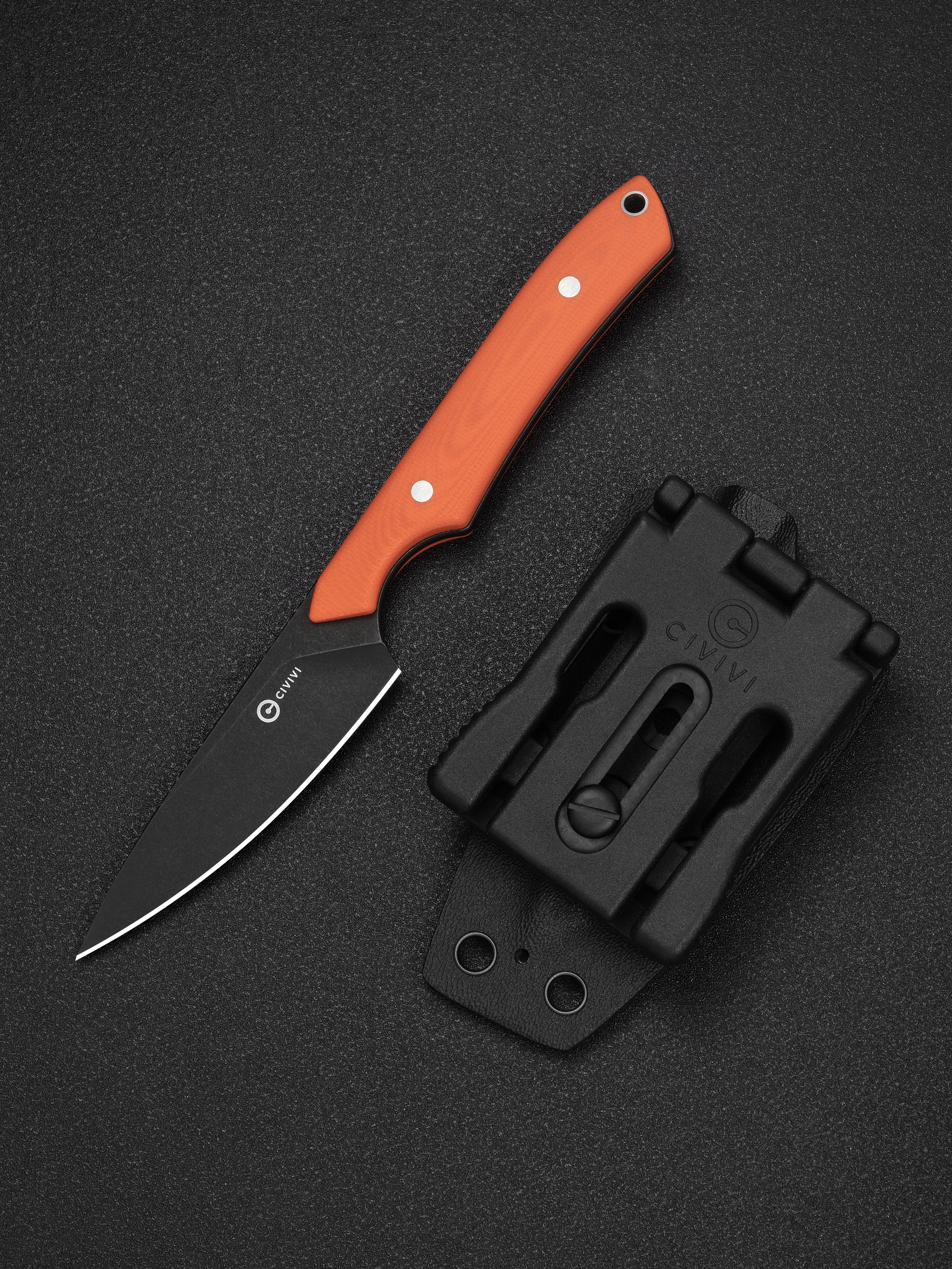 CIVIVI High Grass Field Knife — Orange G10