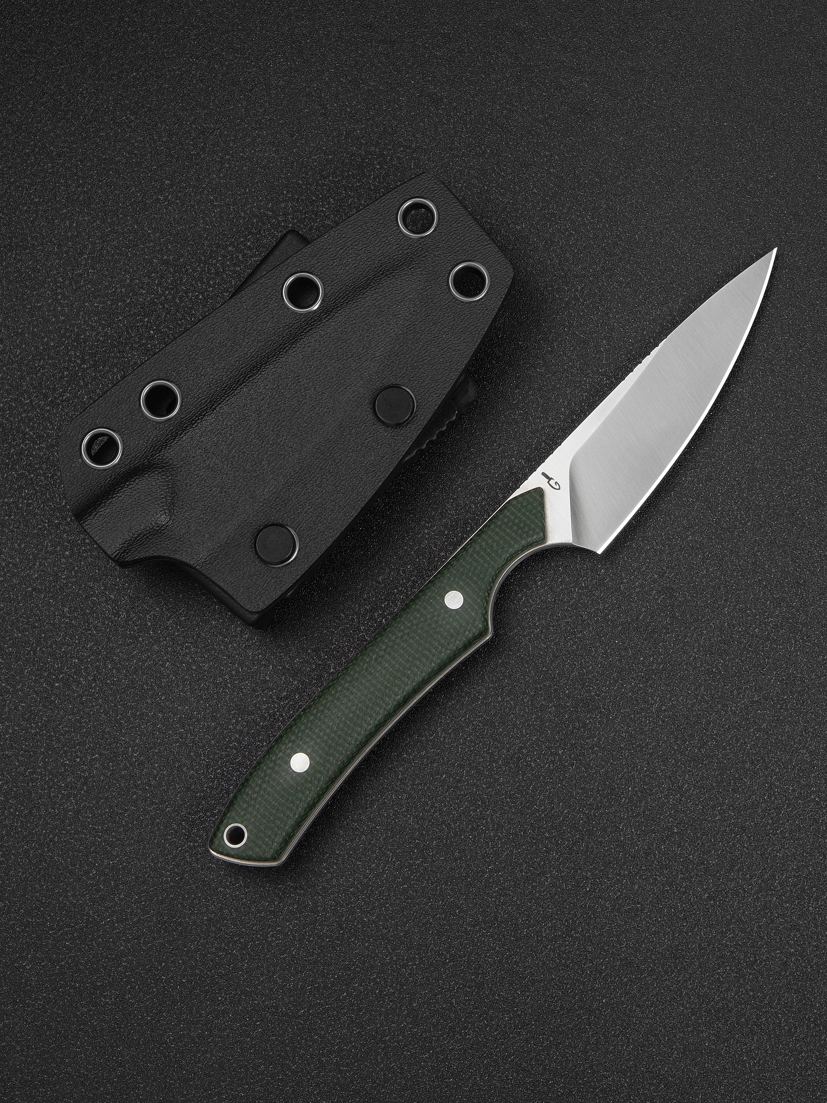 CIVIVI High Grass Field Knife — Green Canvas Micarta