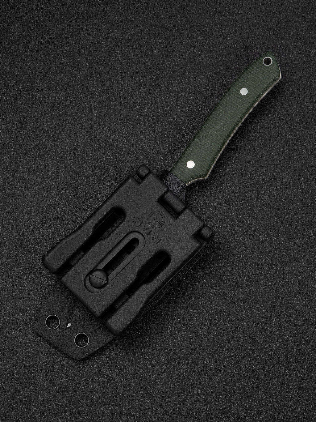 CIVIVI High Grass Field Knife — Green Canvas Micarta