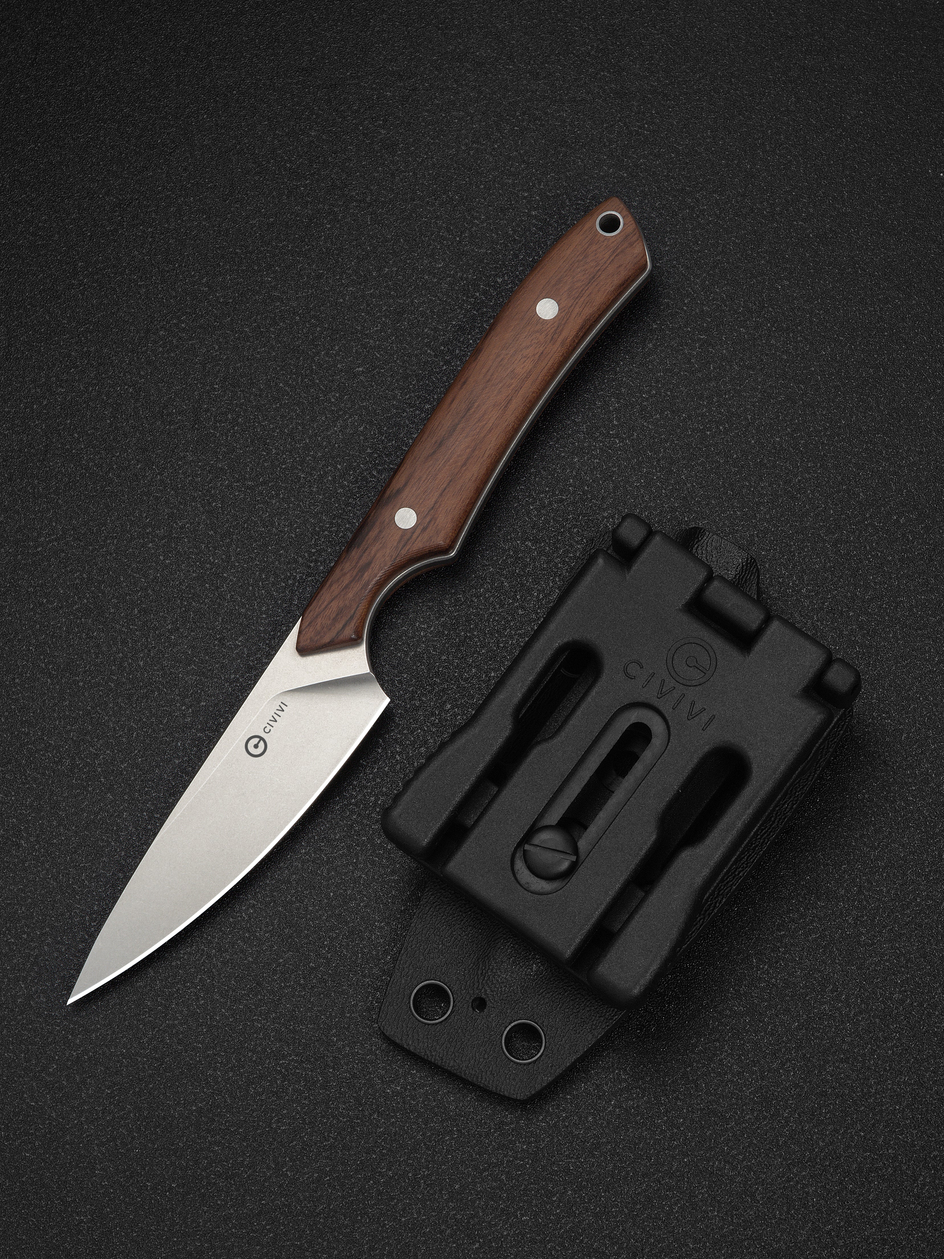 CIVIVI High Grass Field Knife — Guibourtia Wood