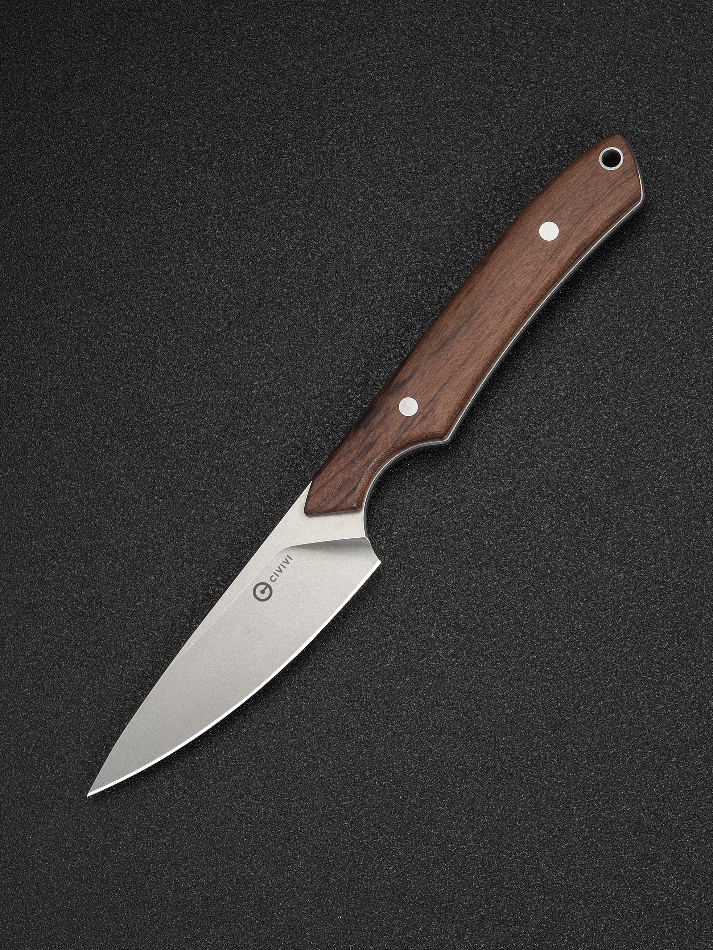 CIVIVI High Grass Field Knife fixed blade with Guibourtia wood handle