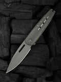 WE Knife Co Hull limited edition folding knife with gray titanium handle and endcap