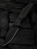 WE Knife Co Muster folding knife with black titanium handle