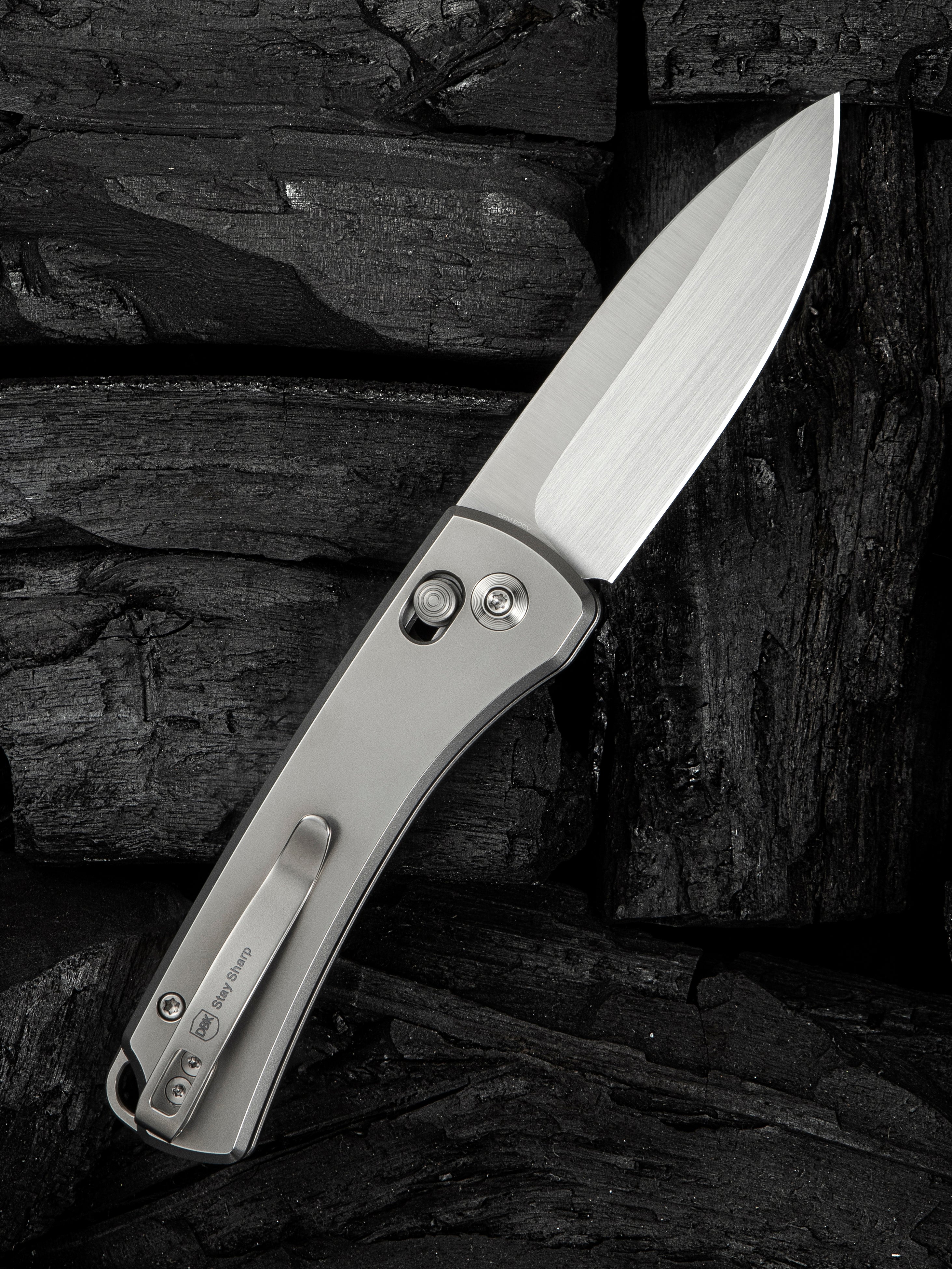 WE Nightblade — Polished Bead Blasted Titanium