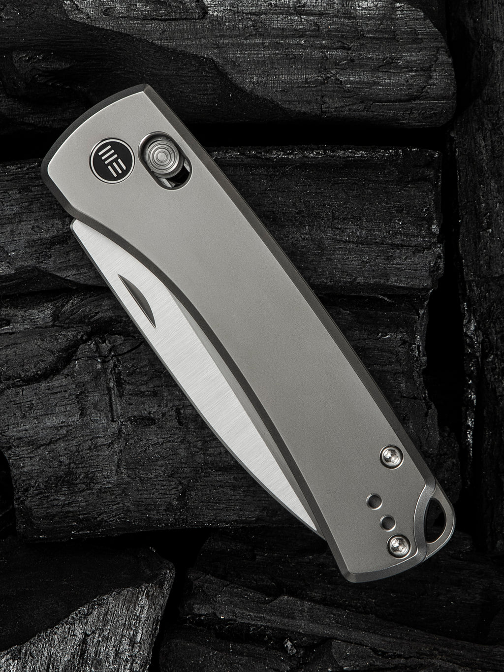WE Nightblade — Polished Bead Blasted Titanium
