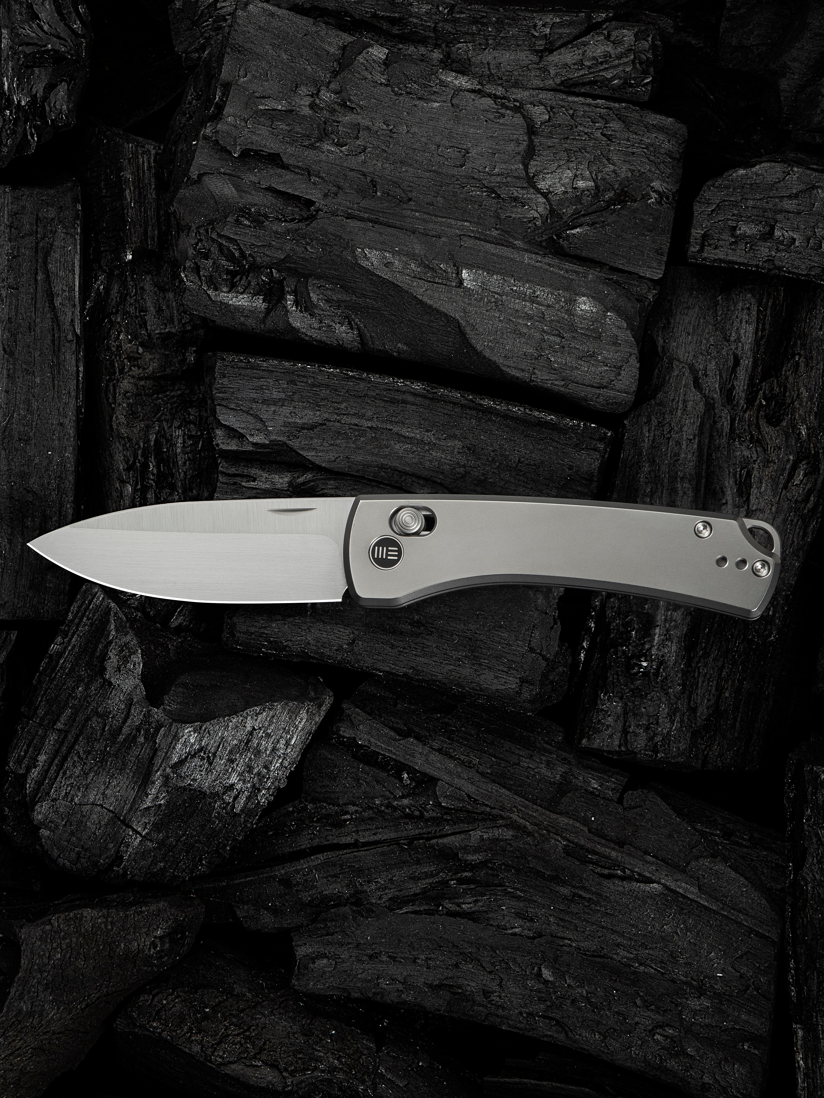 WE Nightblade — Polished Bead Blasted Titanium