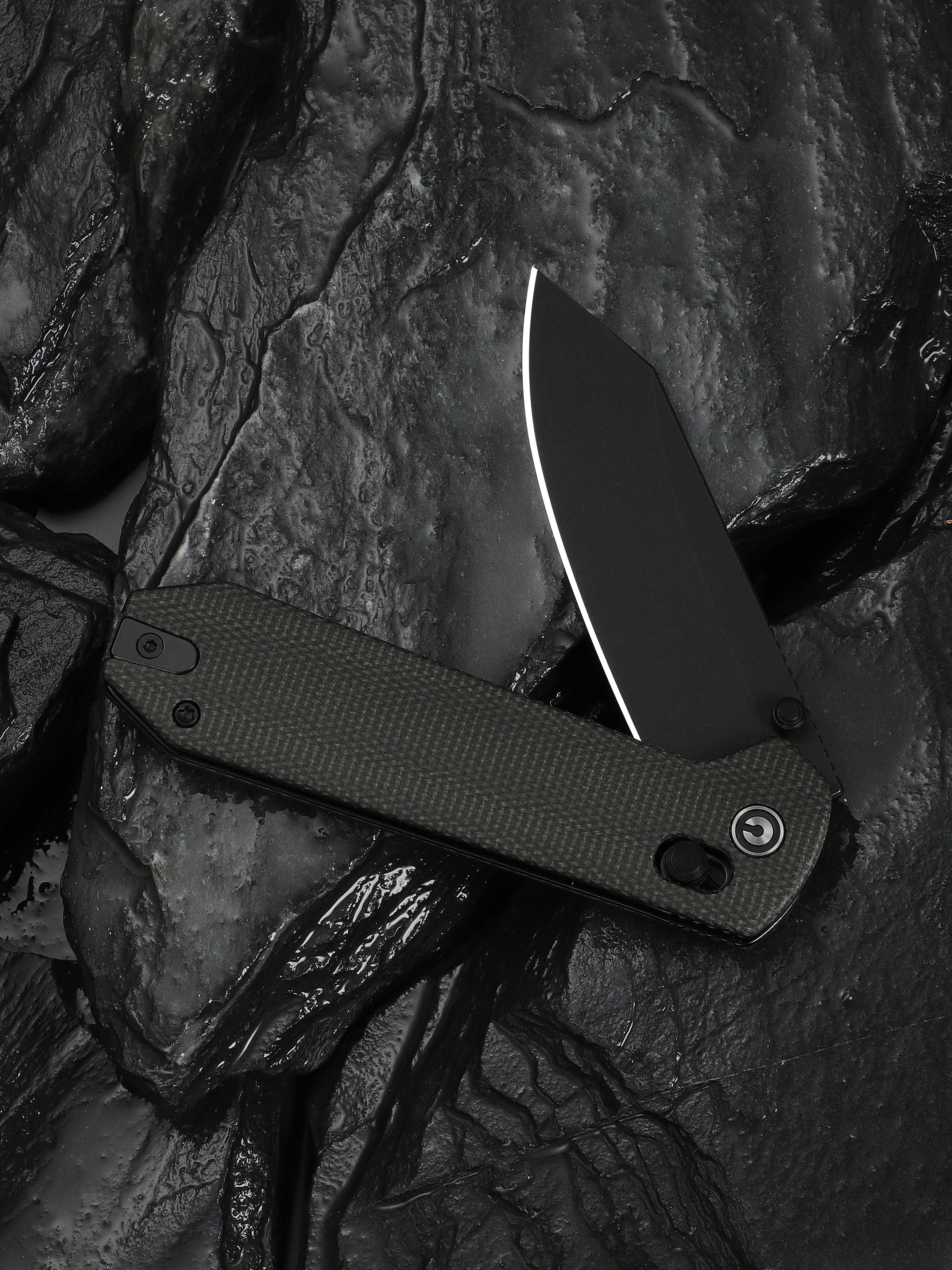 CIVIVI Over Yonder — Dark Green Canvas Micarta