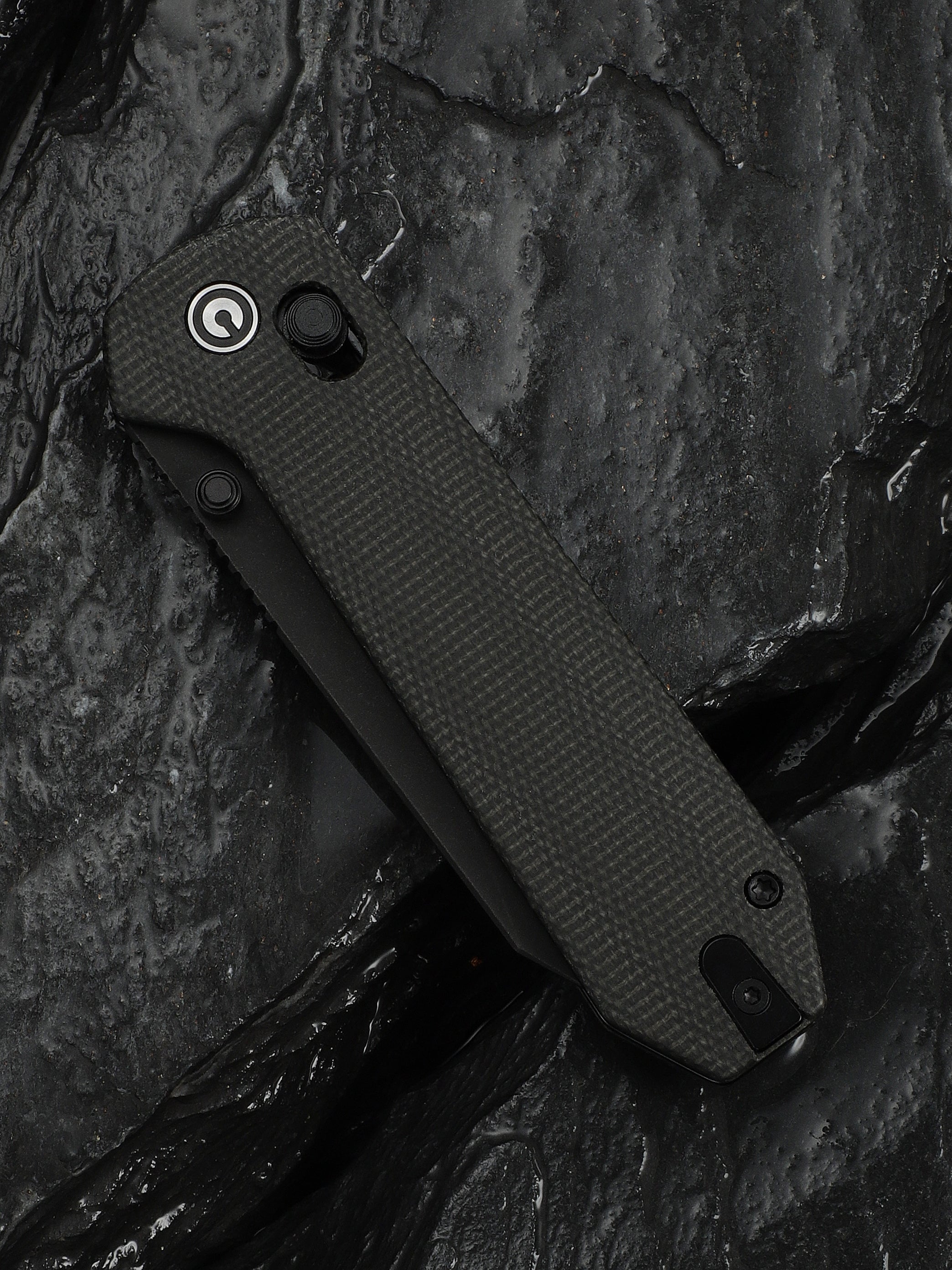 CIVIVI Over Yonder — Dark Green Canvas Micarta