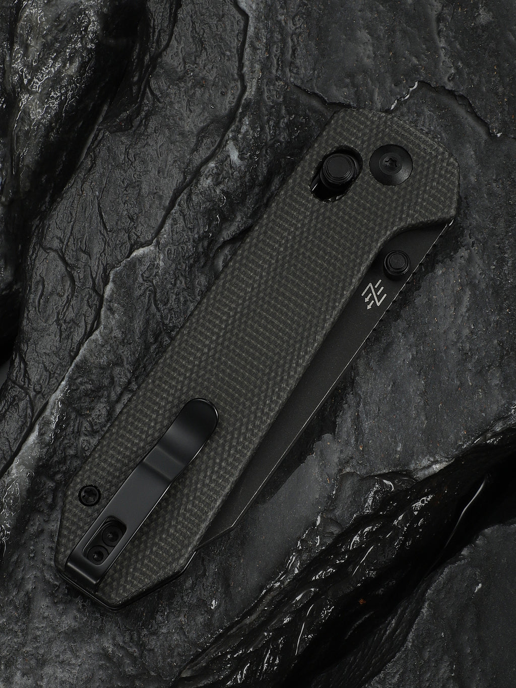 CIVIVI Over Yonder — Dark Green Canvas Micarta