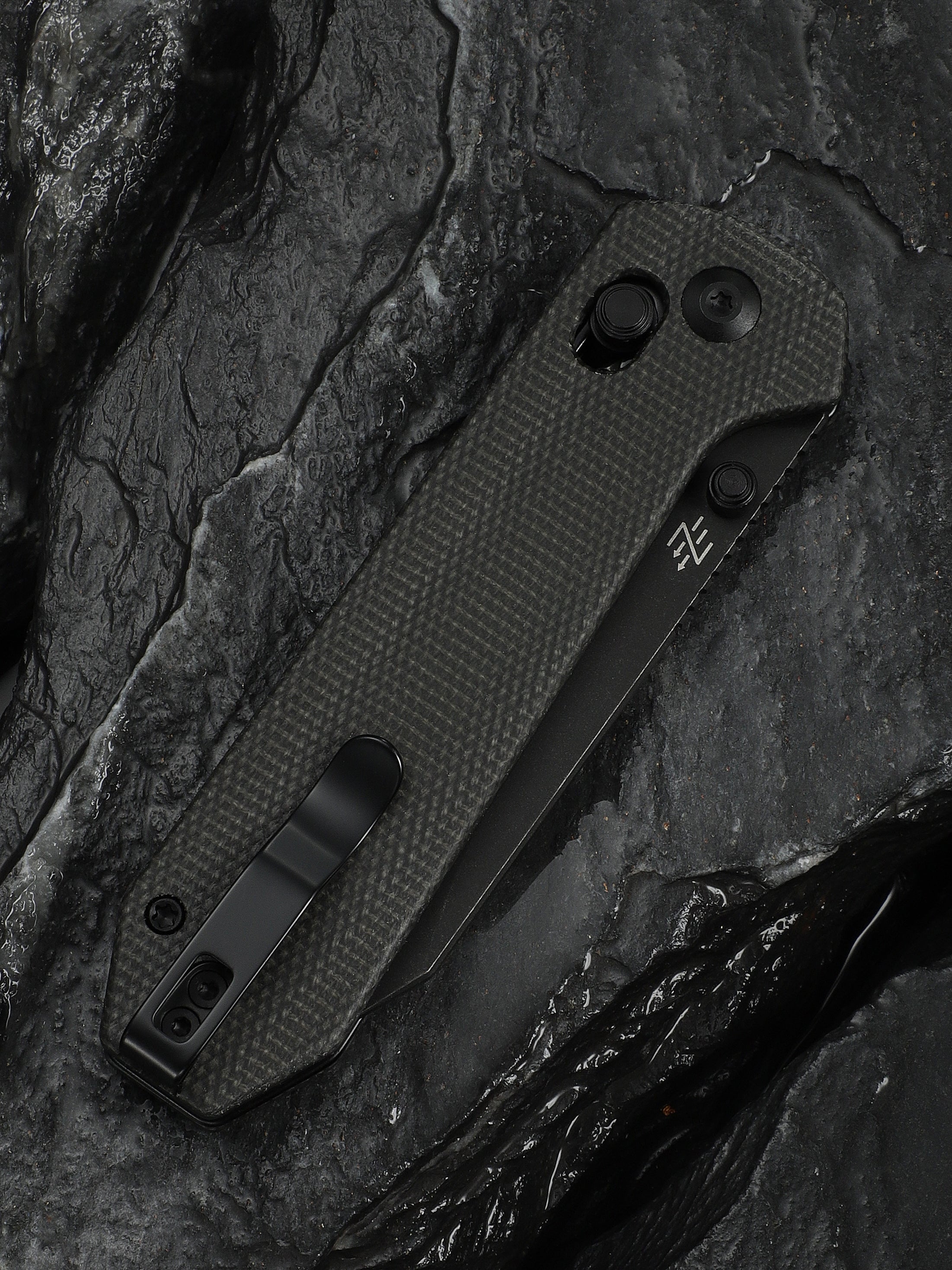 CIVIVI Over Yonder — Dark Green Canvas Micarta